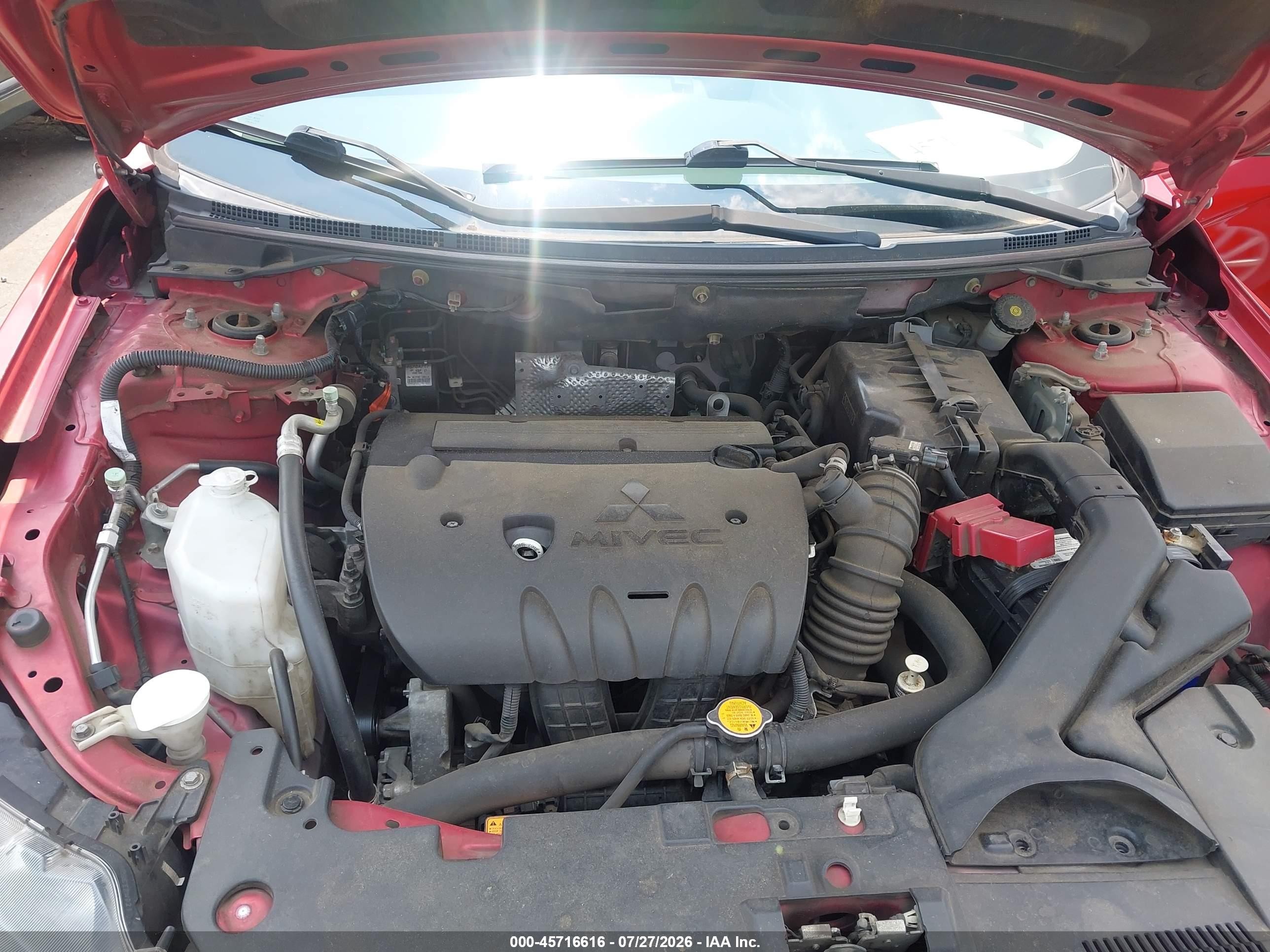 2013 Mitsubishi Lancer Es Red vin: JA32U2FU8DU001767