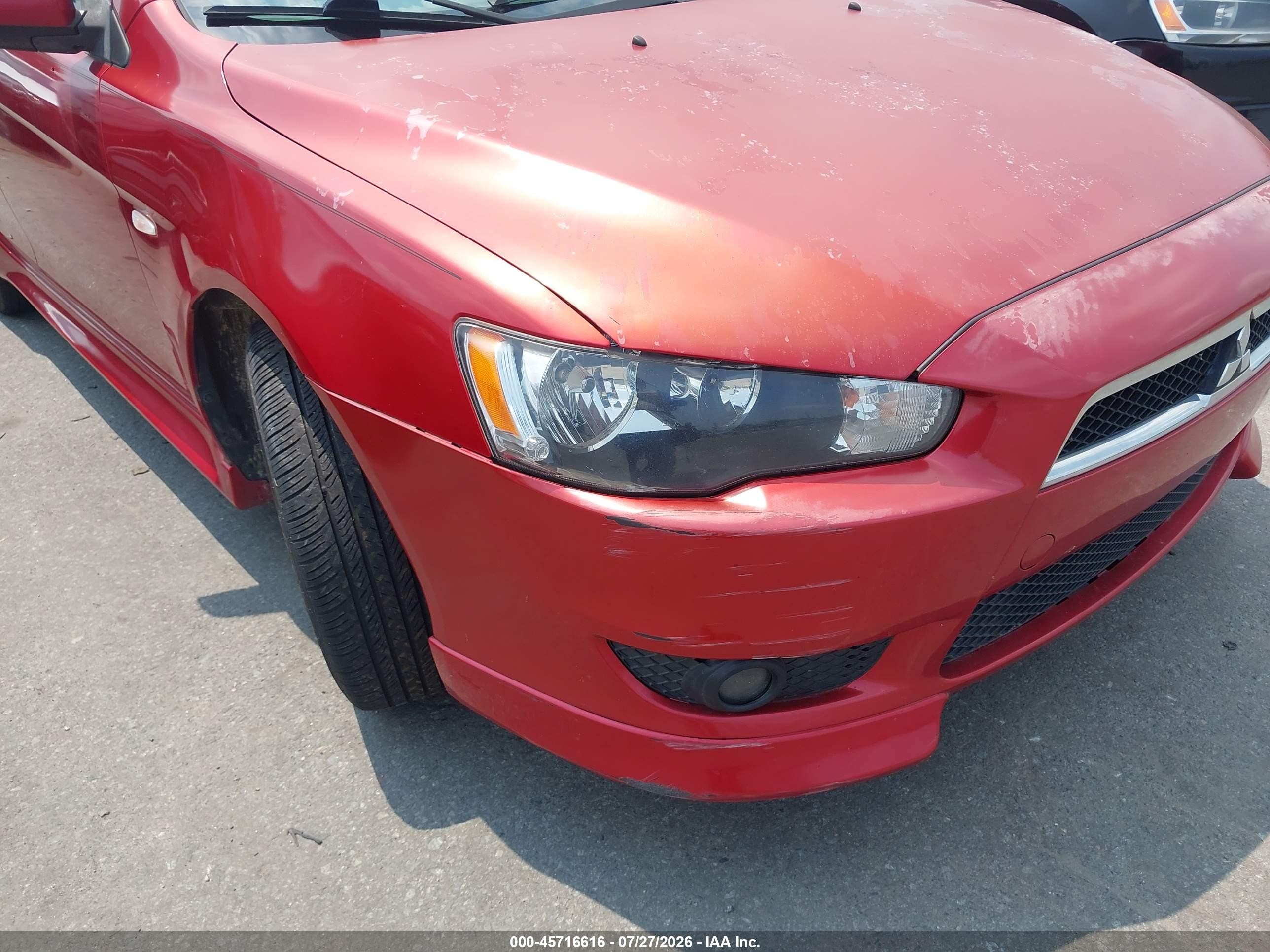 2013 Mitsubishi Lancer Es Red vin: JA32U2FU8DU001767