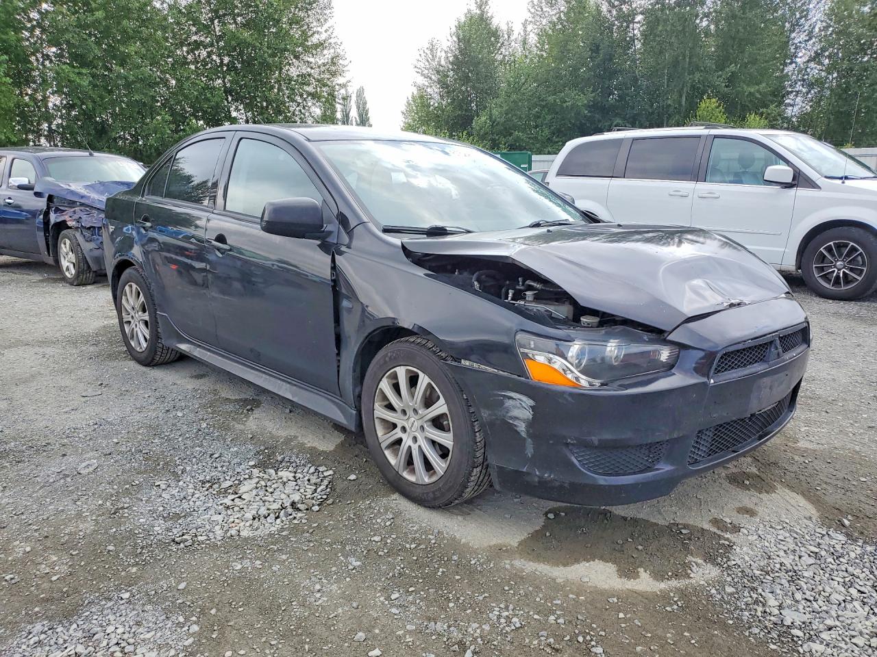 2013 Mitsubishi Lancer Es/es Sport Black vin: JA32U2FU8DU011263