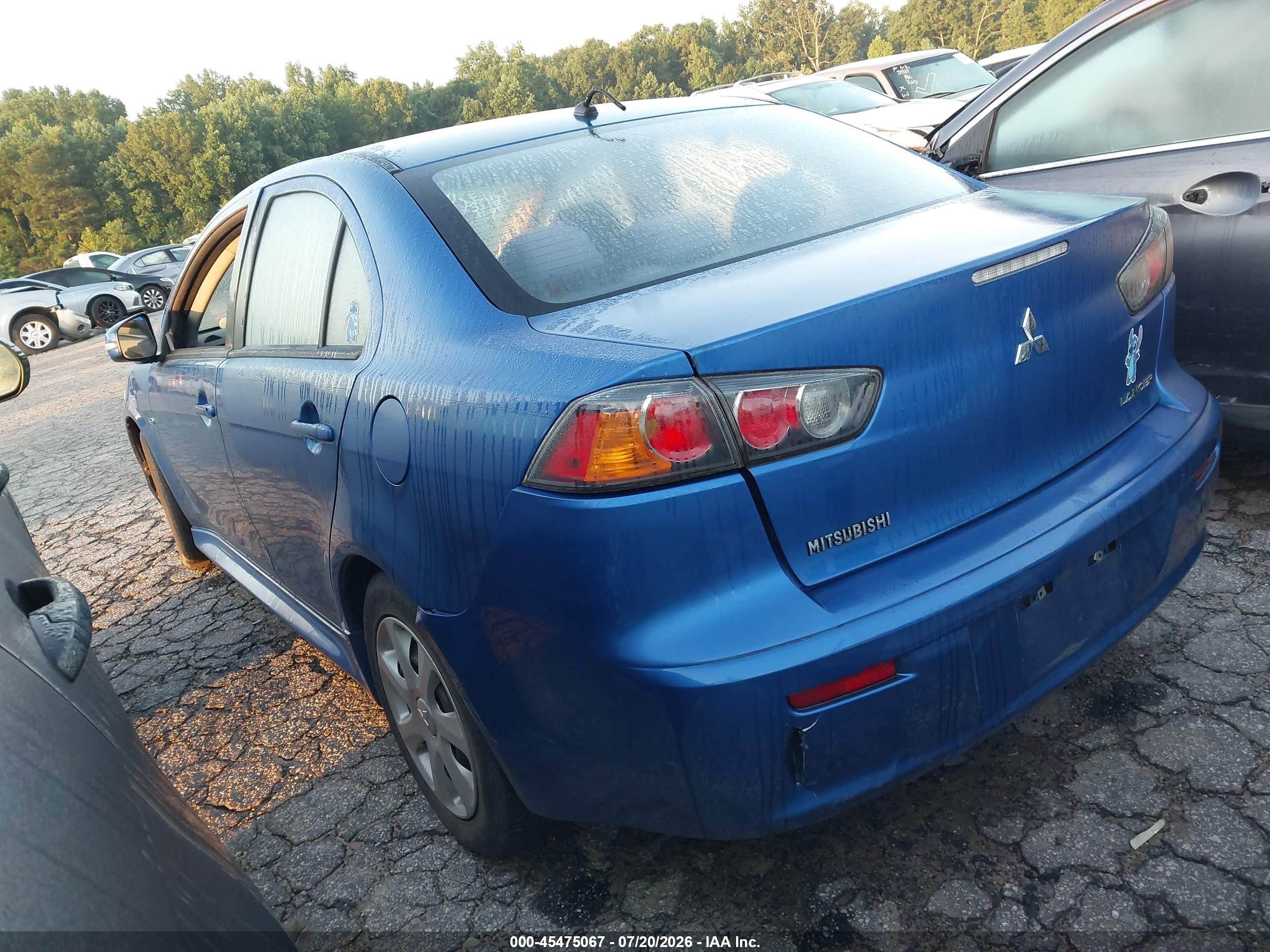 2015 Mitsubishi Lancer Es Blue vin: JA32U2FU8FU006759