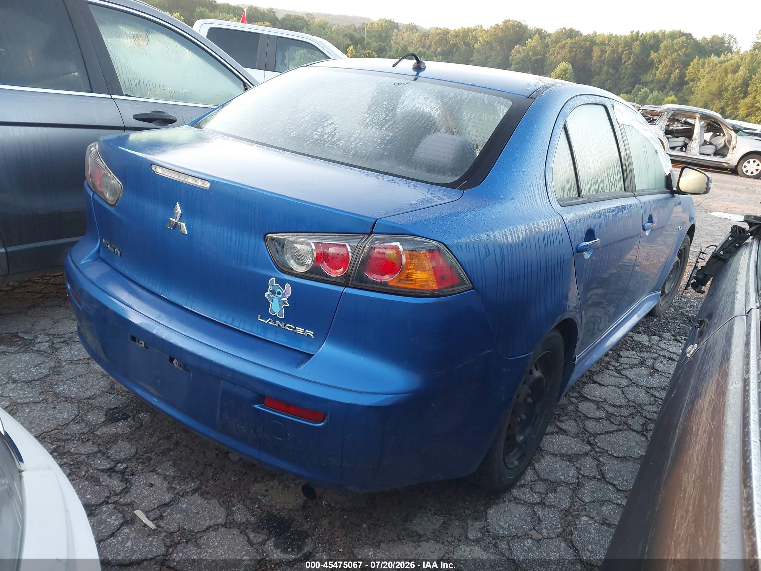 2015 Mitsubishi Lancer Es Blue vin: JA32U2FU8FU006759