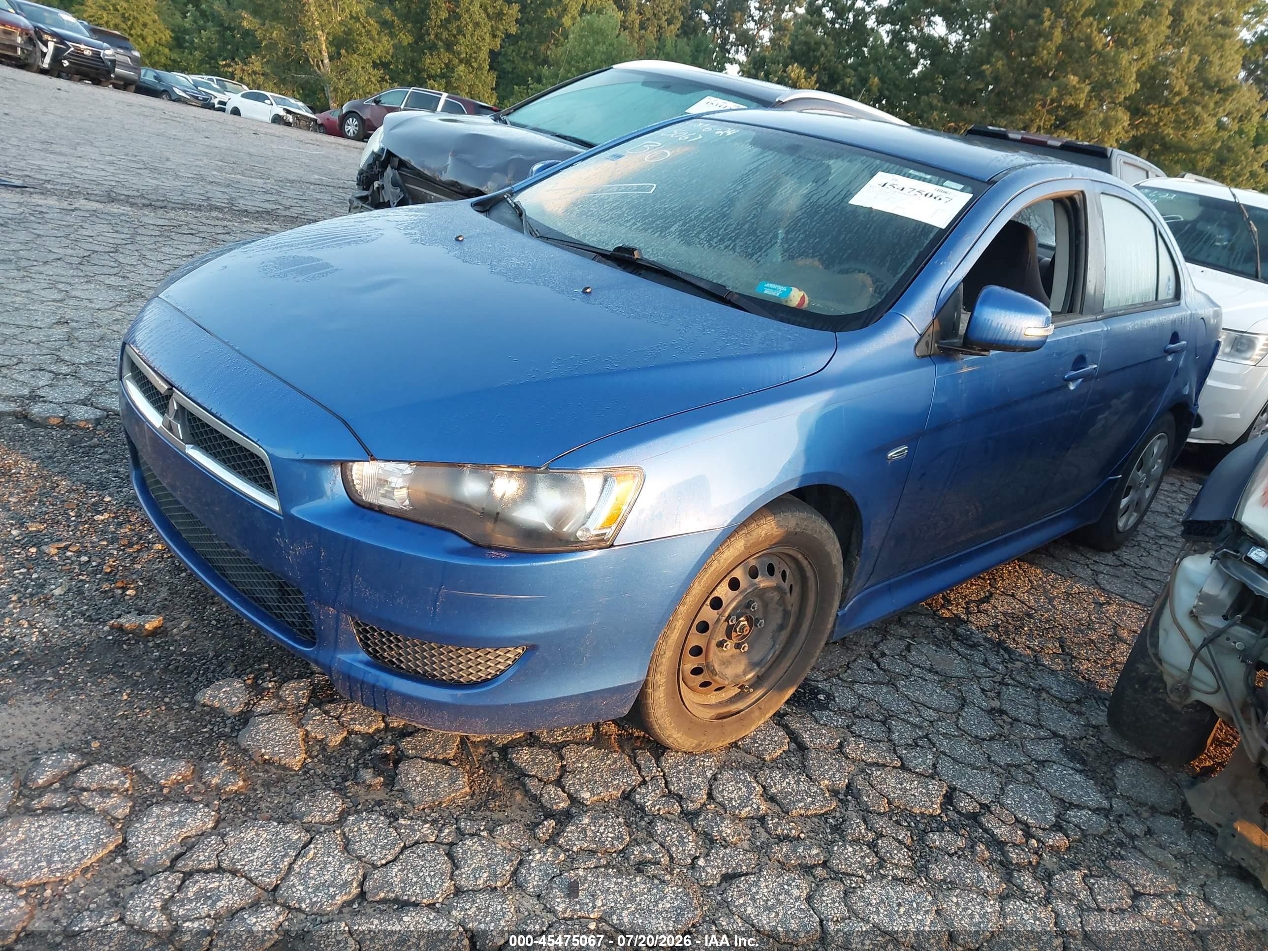 2015 Mitsubishi Lancer Es Blue vin: JA32U2FU8FU006759