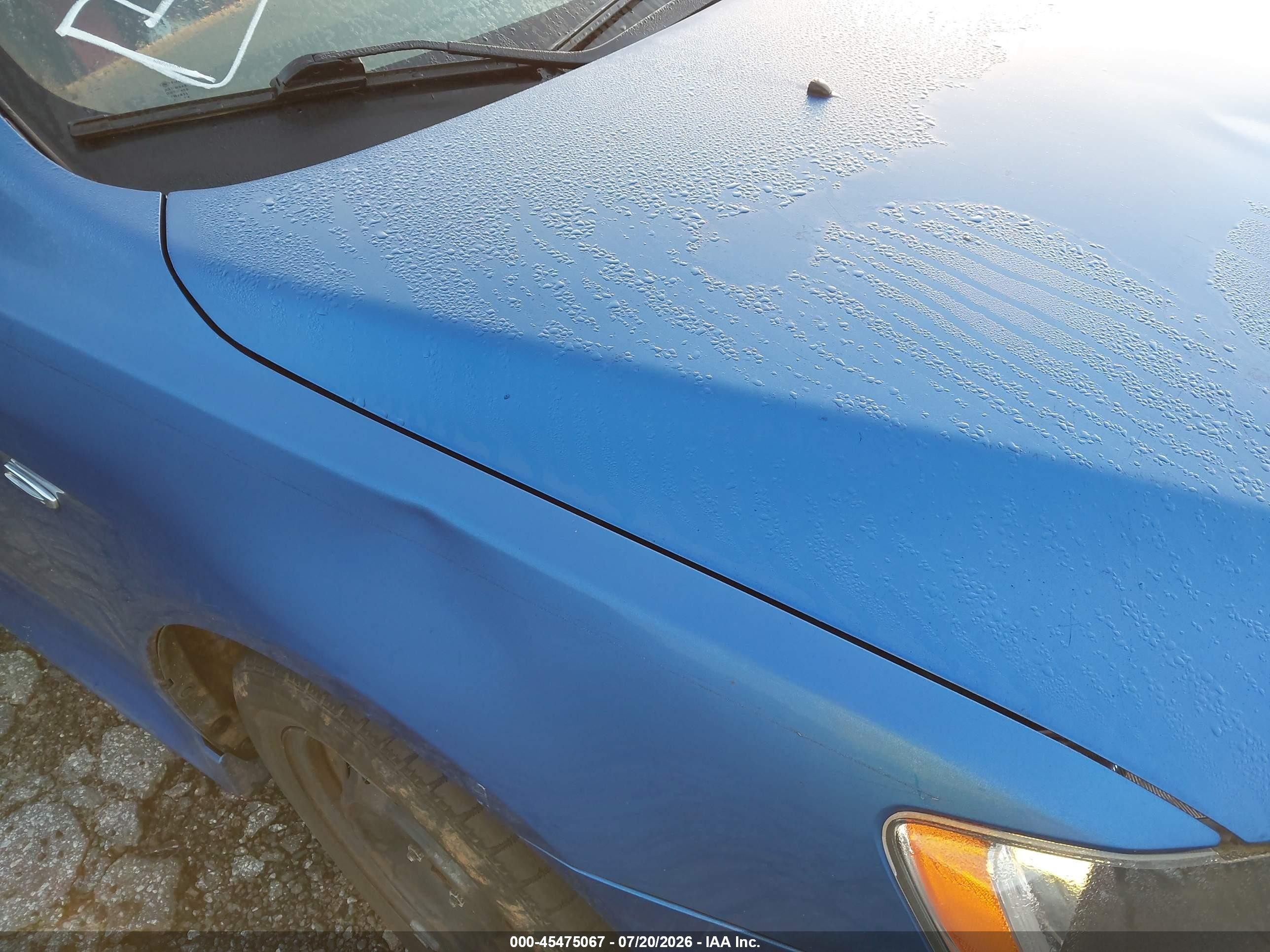 2015 Mitsubishi Lancer Es Blue vin: JA32U2FU8FU006759