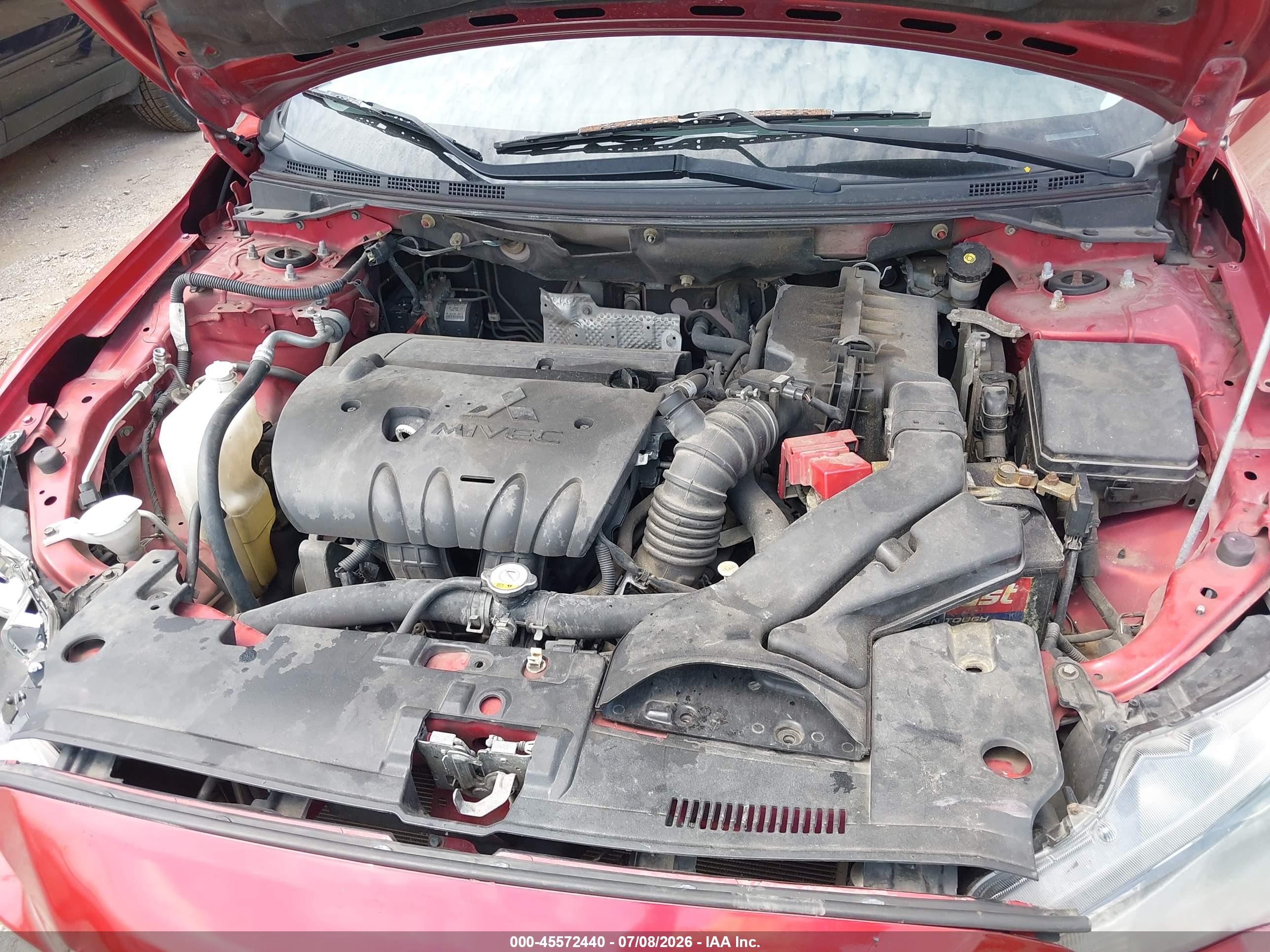 2015 Mitsubishi Lancer Es Red vin: JA32U2FU8FU012951