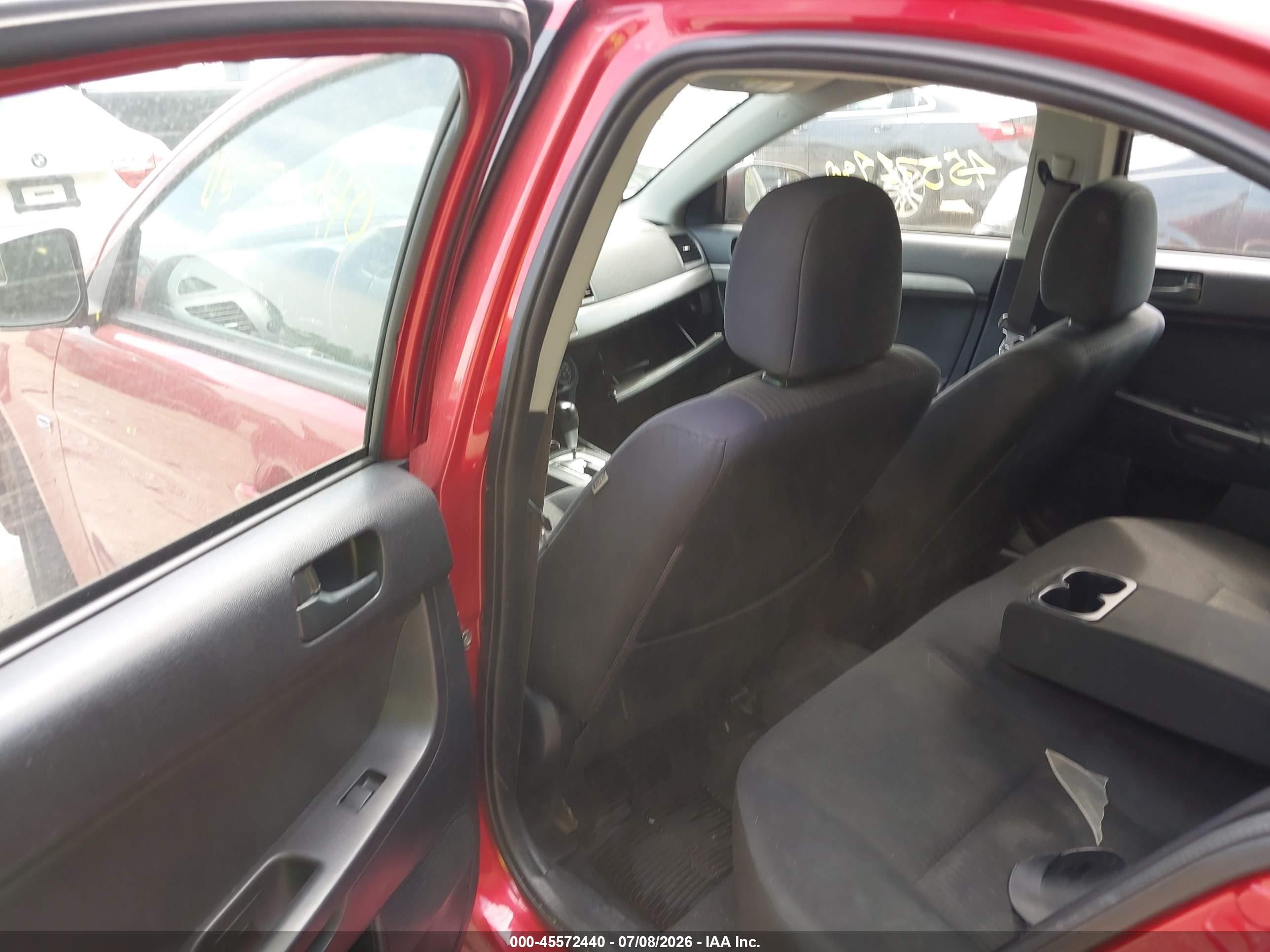 2015 Mitsubishi Lancer Es Red vin: JA32U2FU8FU012951