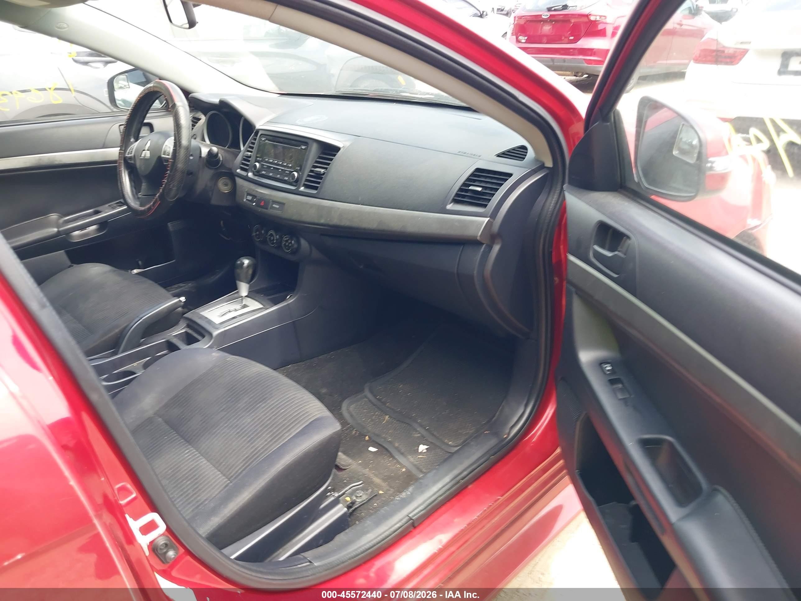 2015 Mitsubishi Lancer Es Red vin: JA32U2FU8FU012951