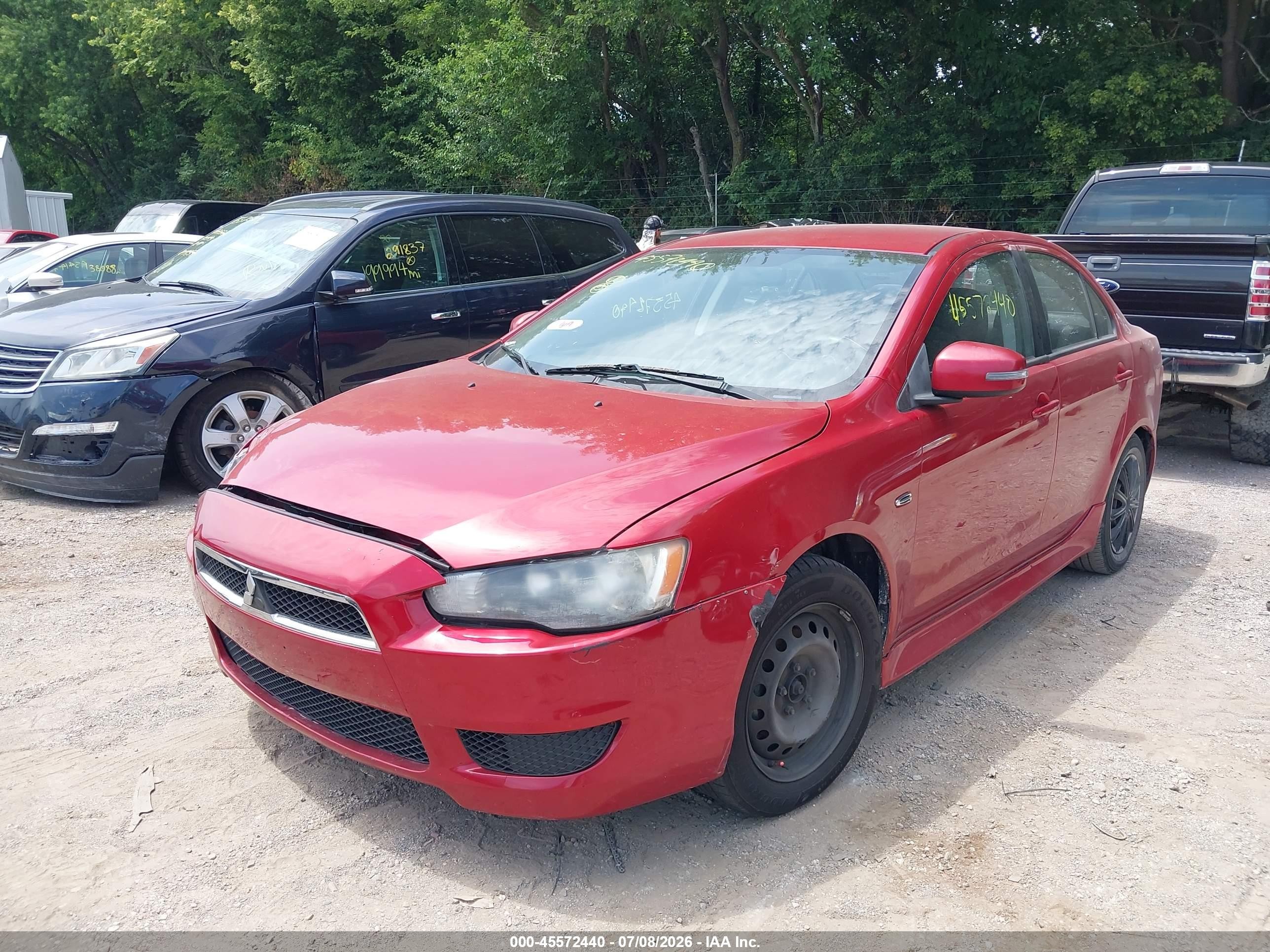 2015 Mitsubishi Lancer Es Red vin: JA32U2FU8FU012951