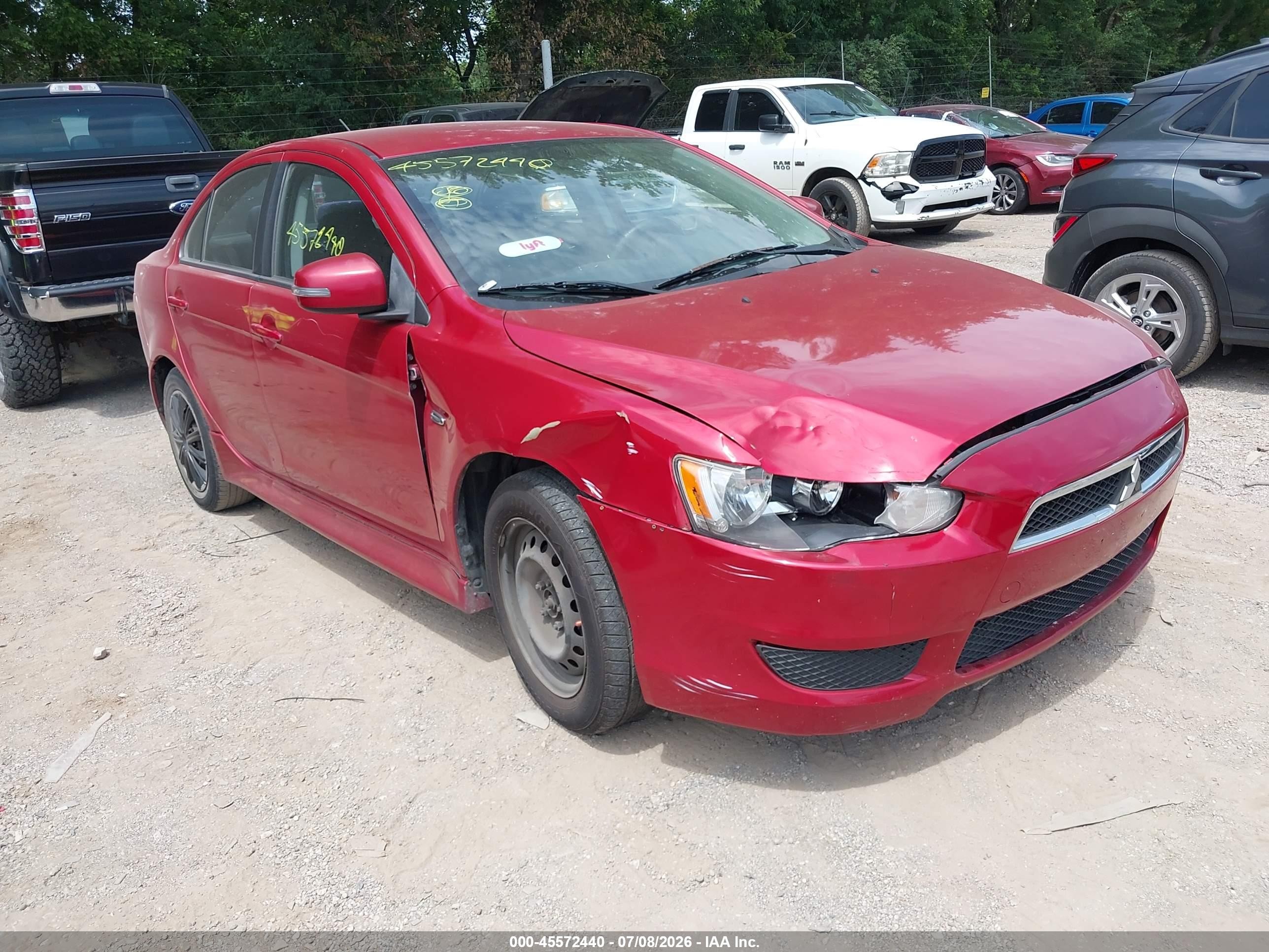 2015 Mitsubishi Lancer Es Red vin: JA32U2FU8FU012951