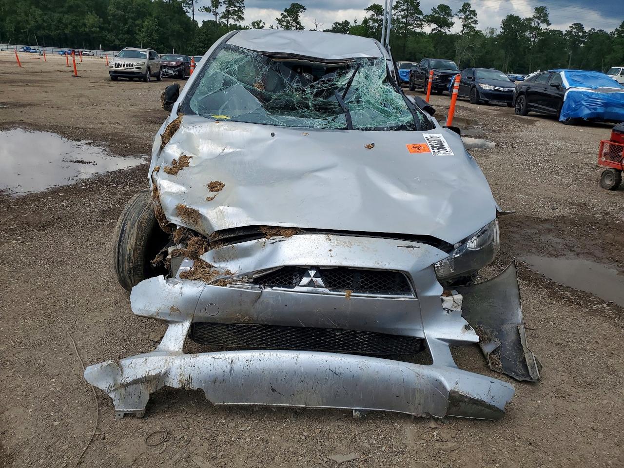 2015 Mitsubishi Lancer Es Silver vin: JA32U2FU8FU024677