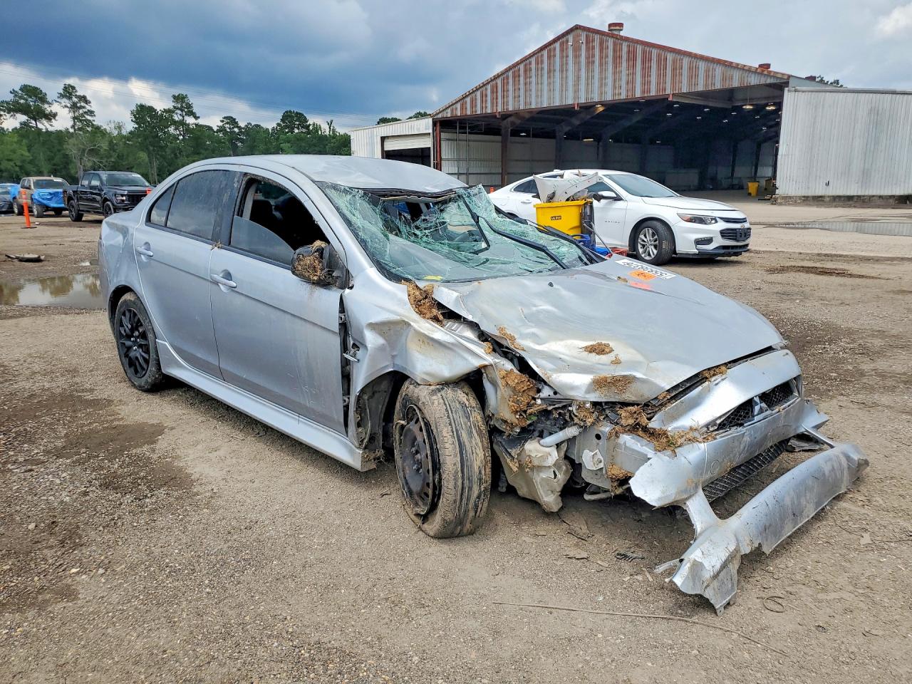 2015 Mitsubishi Lancer Es Silver vin: JA32U2FU8FU024677