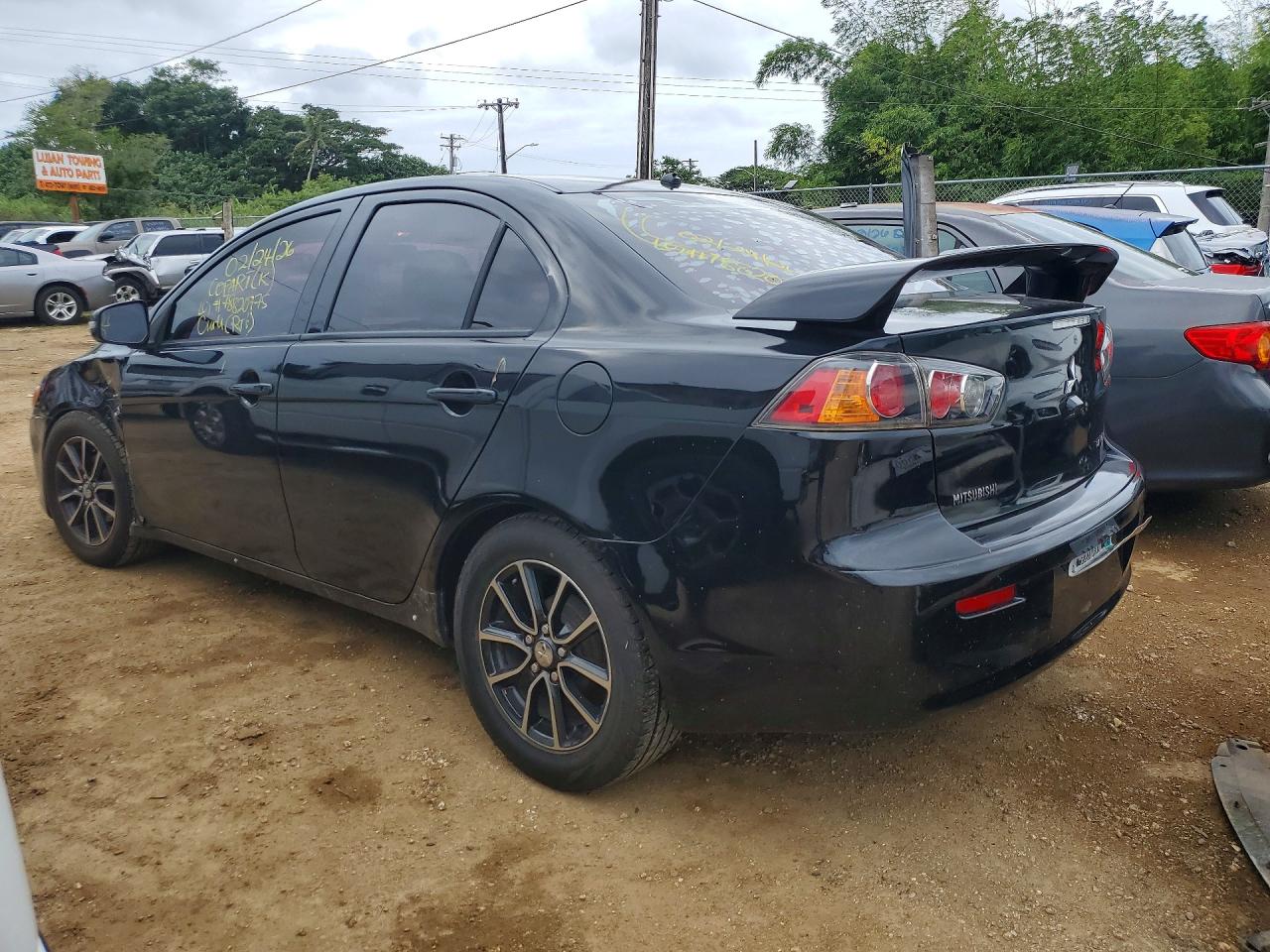 2017 Mitsubishi Lancer Es Black vin: JA32U2FU8HU007381