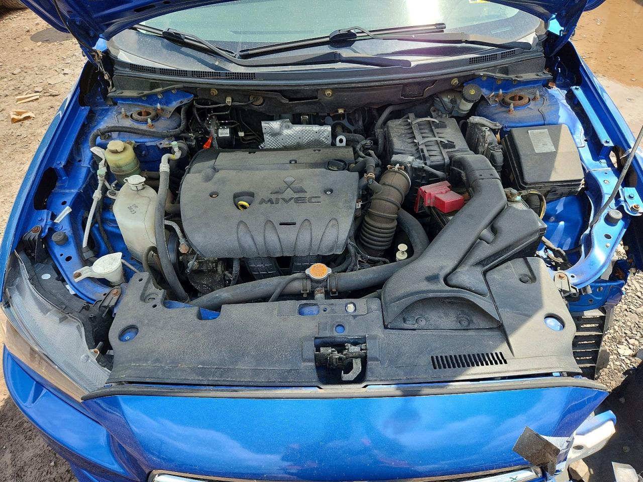 2010 Mitsubishi Lancer Es/es Sport Blue vin: JA32U2FU9AU015897