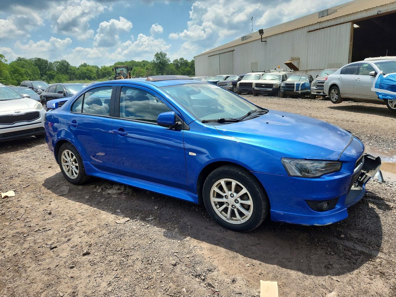 2010 Mitsubishi Lancer Es/es Sport Blue vin: JA32U2FU9AU015897