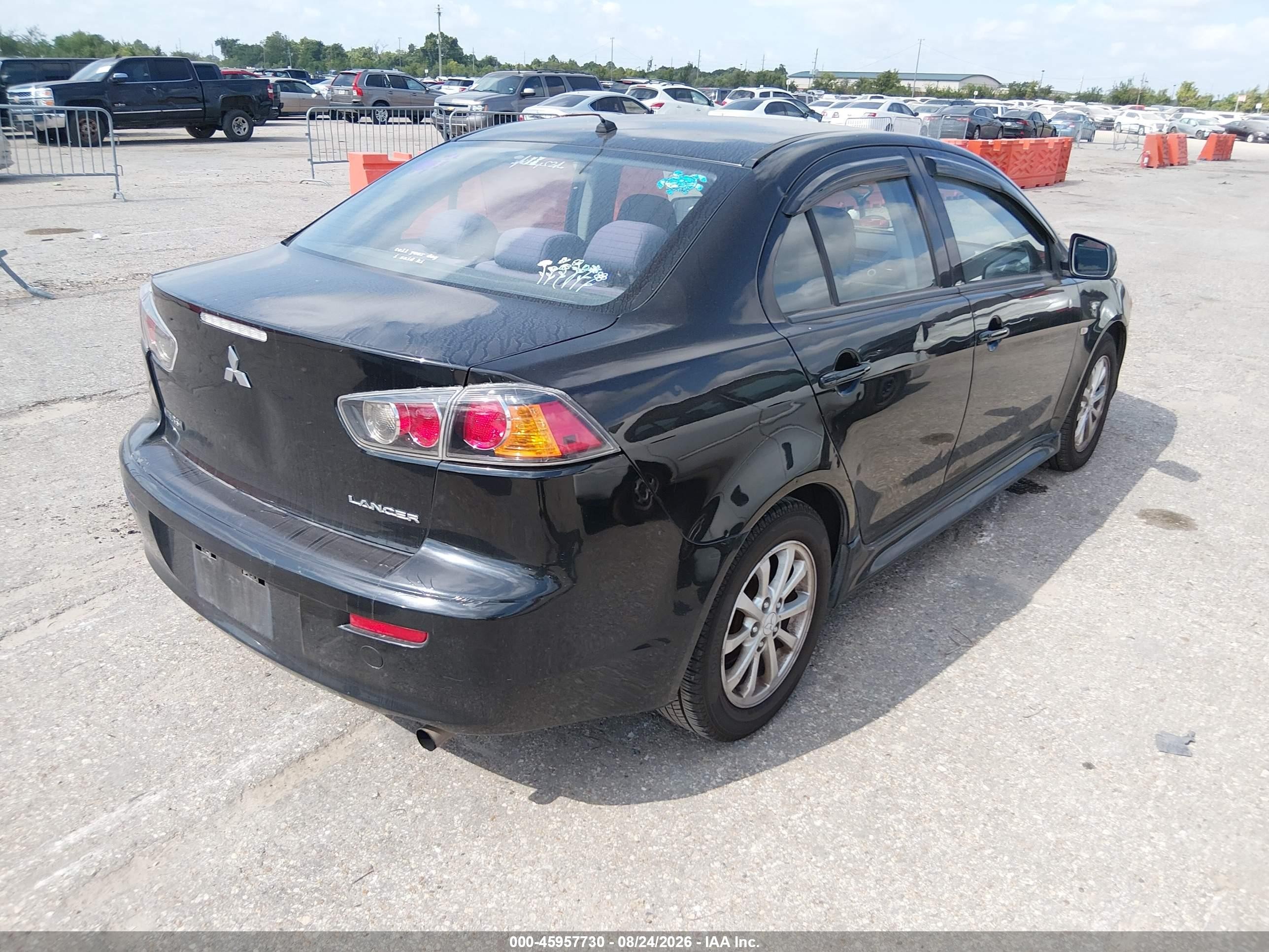2012 Mitsubishi Lancer Es Черный vin: JA32U2FU9CU023999