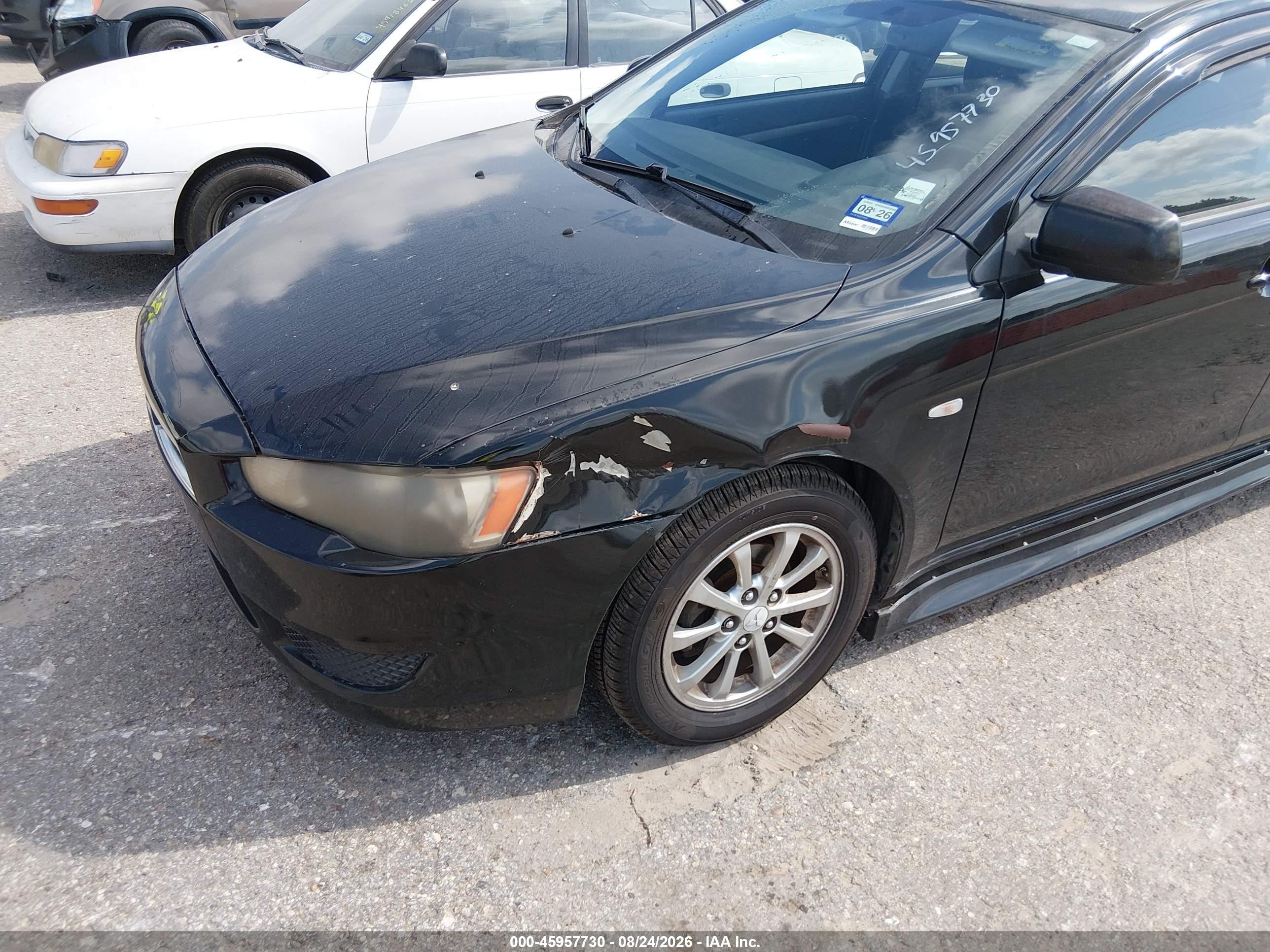 2012 Mitsubishi Lancer Es Черный vin: JA32U2FU9CU023999