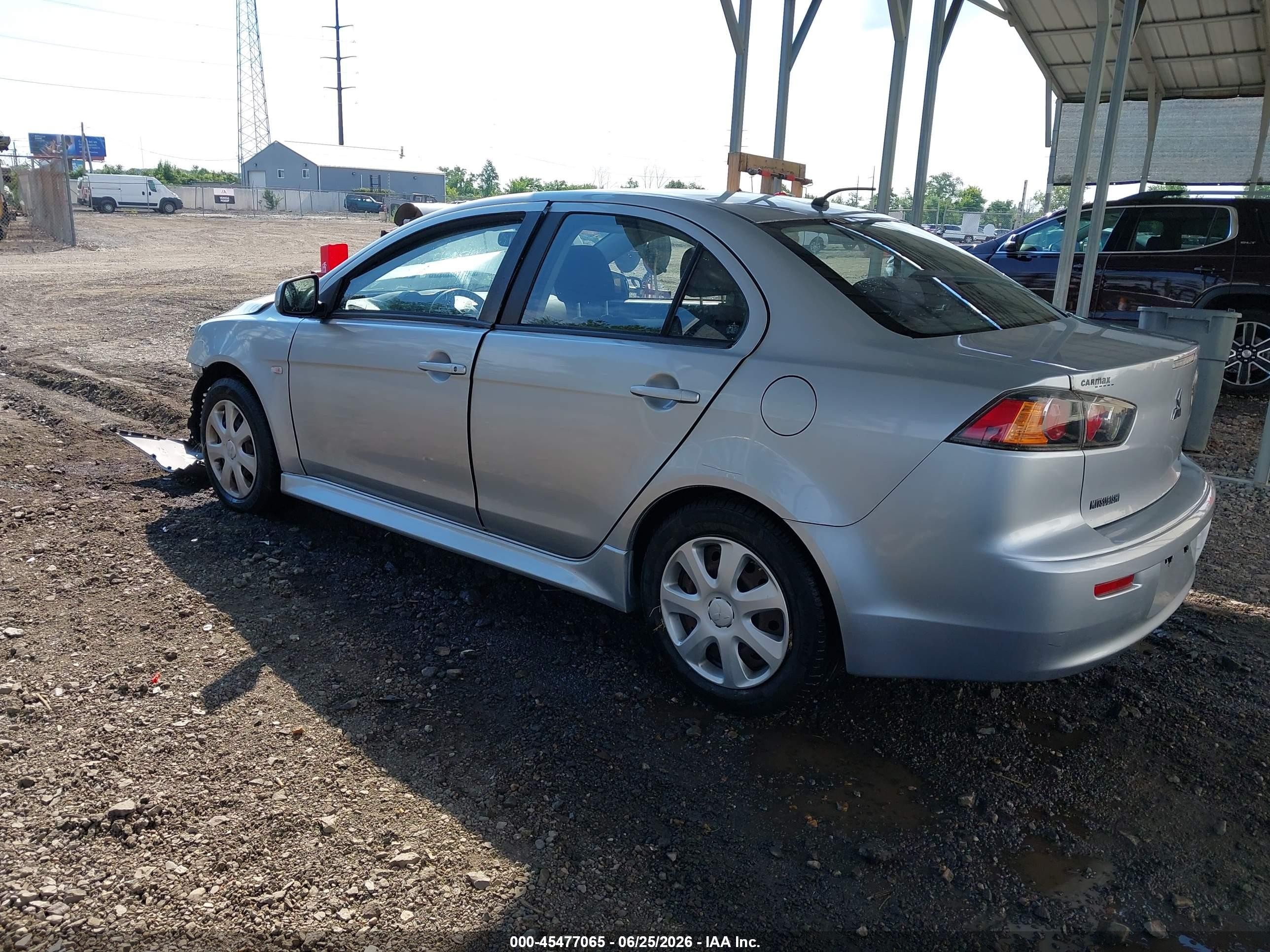 2012 Mitsubishi Lancer Es Silver vin: JA32U2FU9CU025428