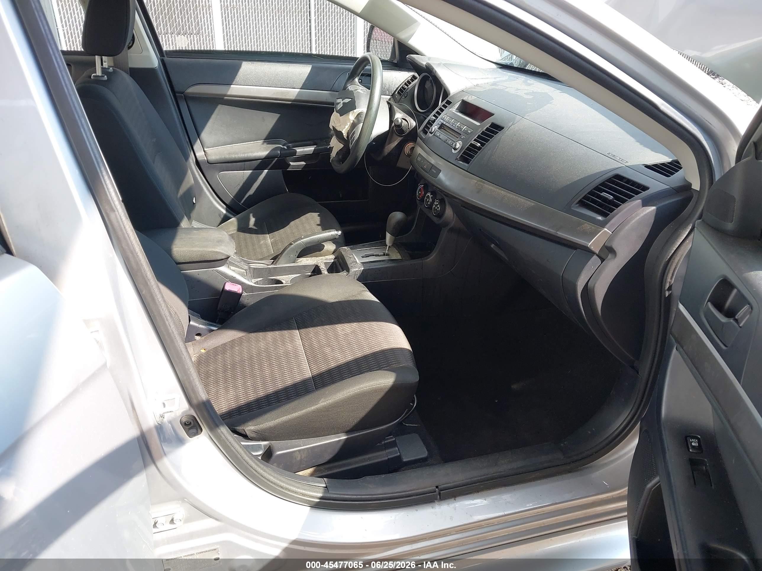 2012 Mitsubishi Lancer Es Silver vin: JA32U2FU9CU025428