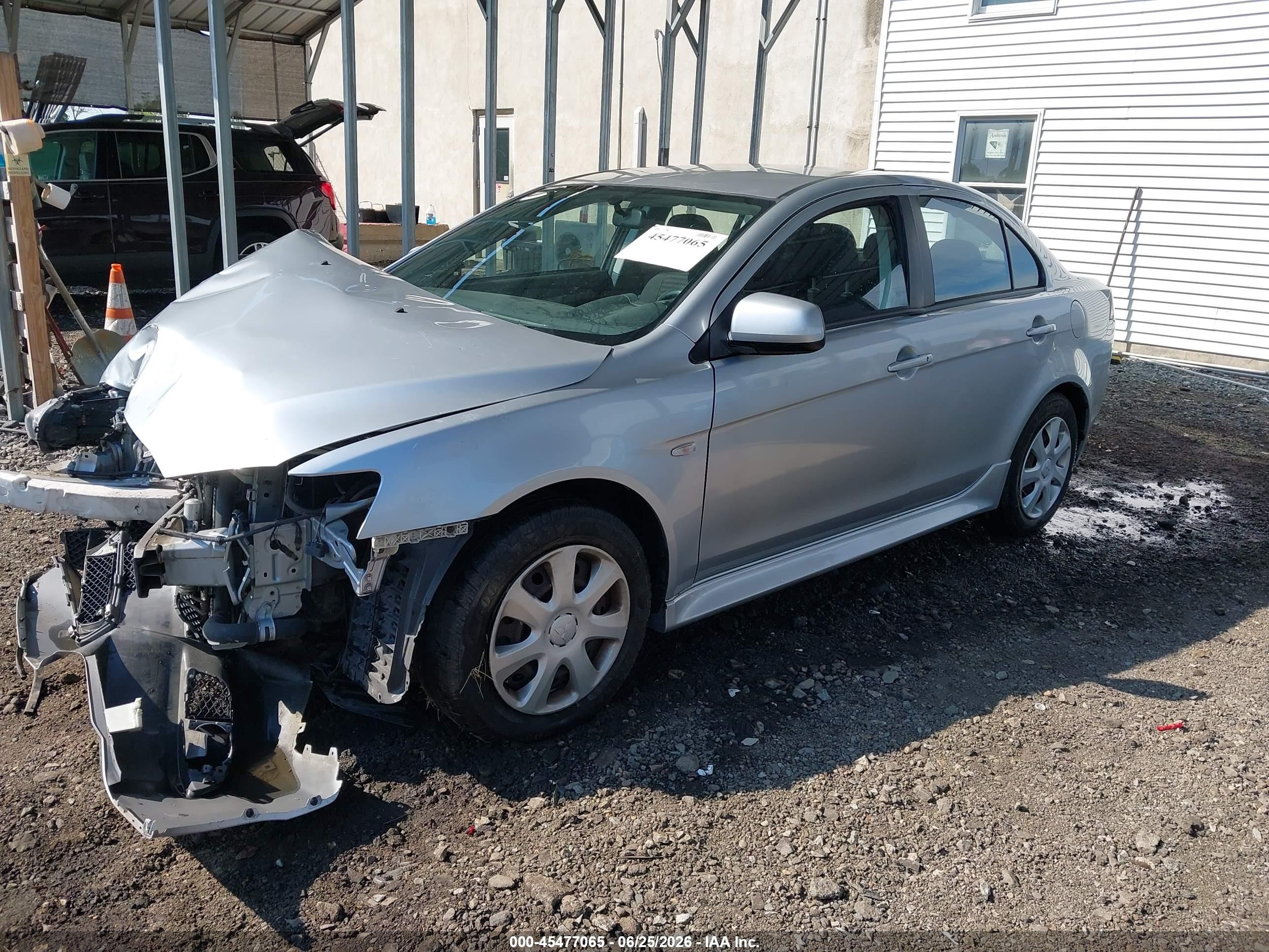 2012 Mitsubishi Lancer Es Silver vin: JA32U2FU9CU025428