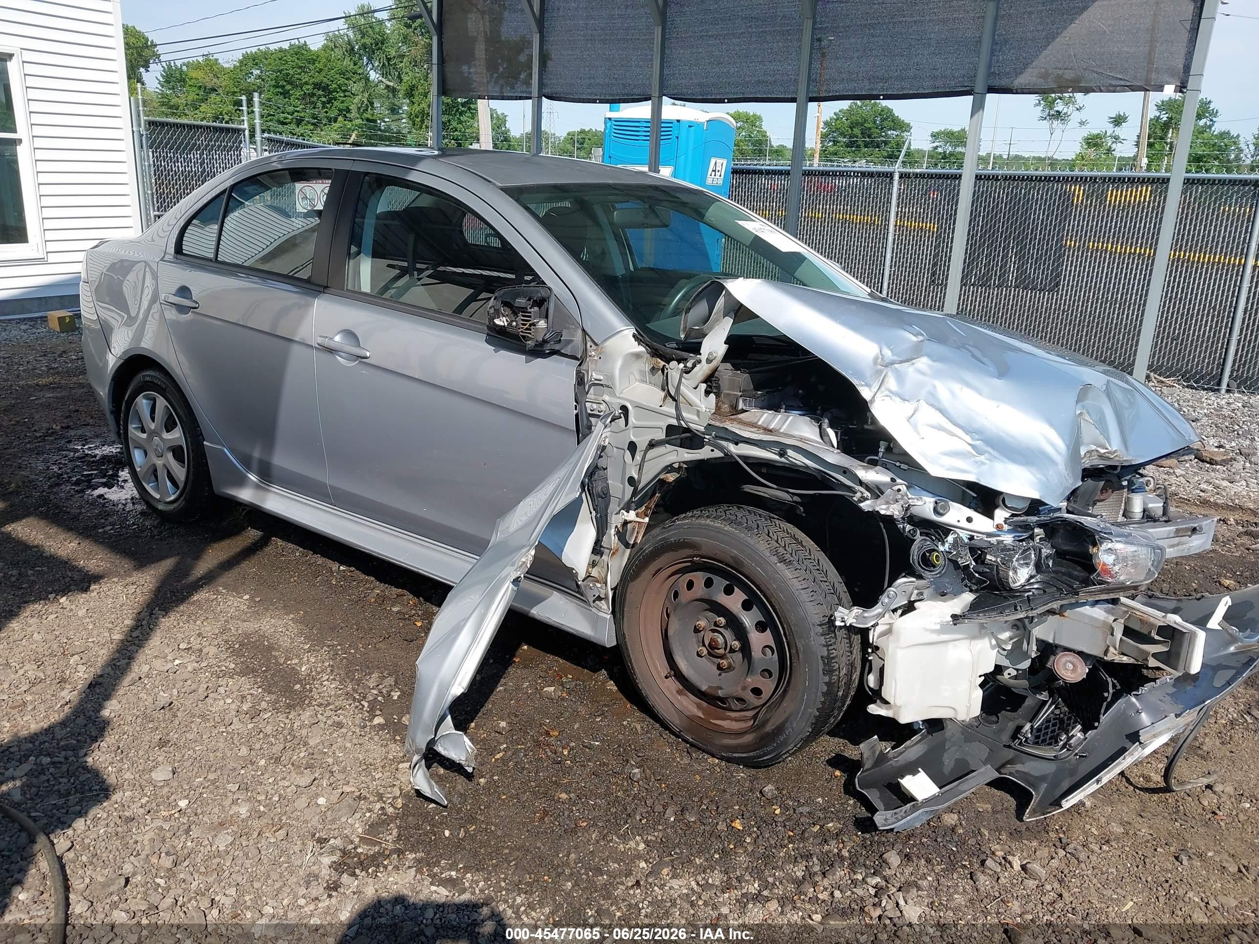 2012 Mitsubishi Lancer Es Silver vin: JA32U2FU9CU025428