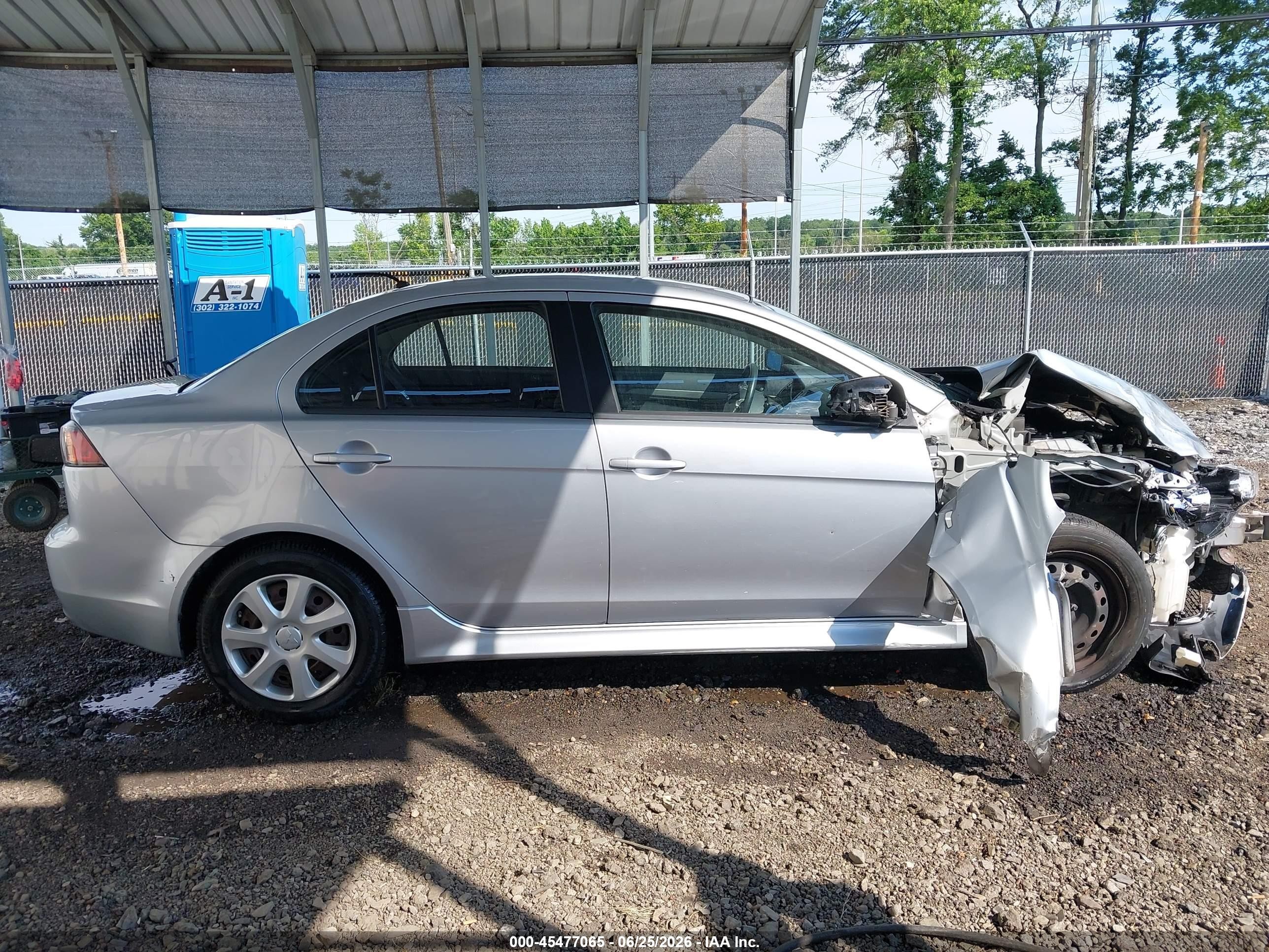 2012 Mitsubishi Lancer Es Silver vin: JA32U2FU9CU025428