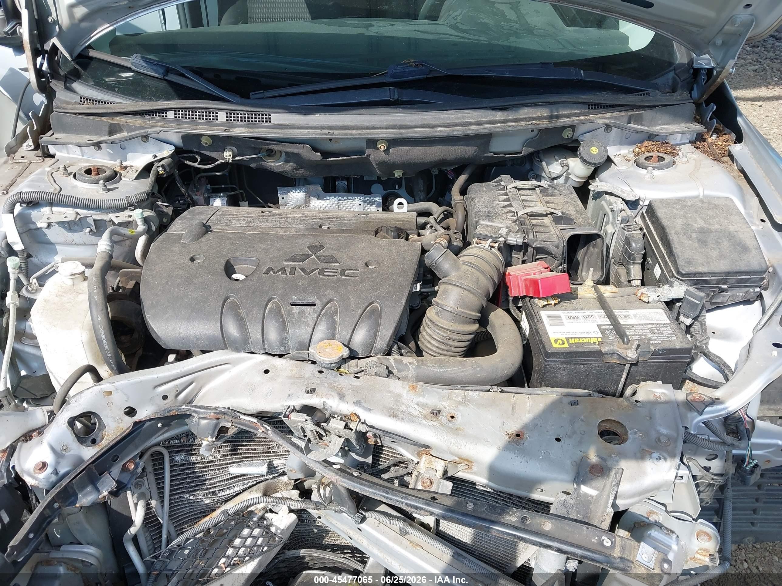 2012 Mitsubishi Lancer Es Silver vin: JA32U2FU9CU025428