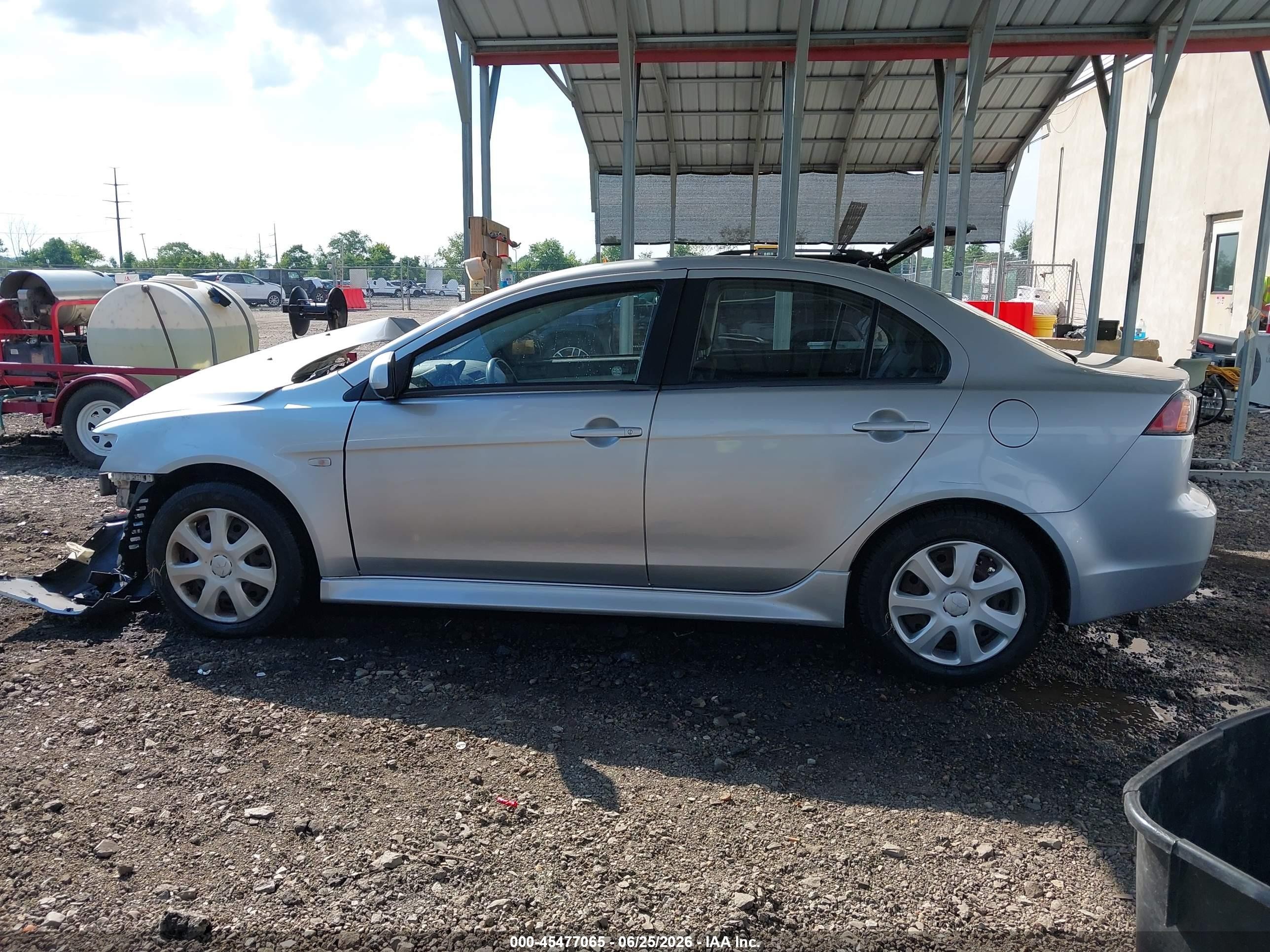 2012 Mitsubishi Lancer Es Silver vin: JA32U2FU9CU025428