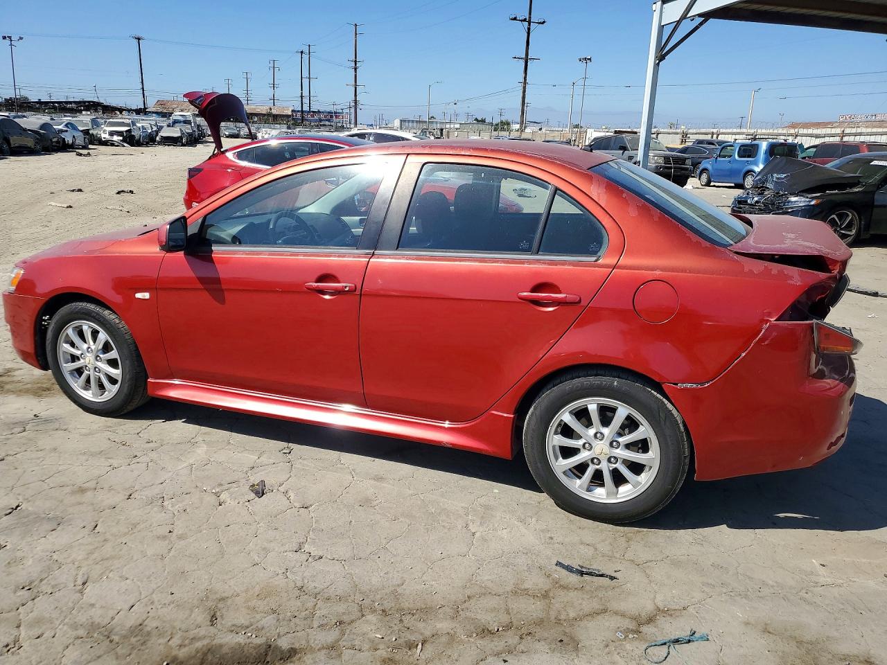 2013 Mitsubishi Lancer Es/es Sport Red vin: JA32U2FU9DU010722