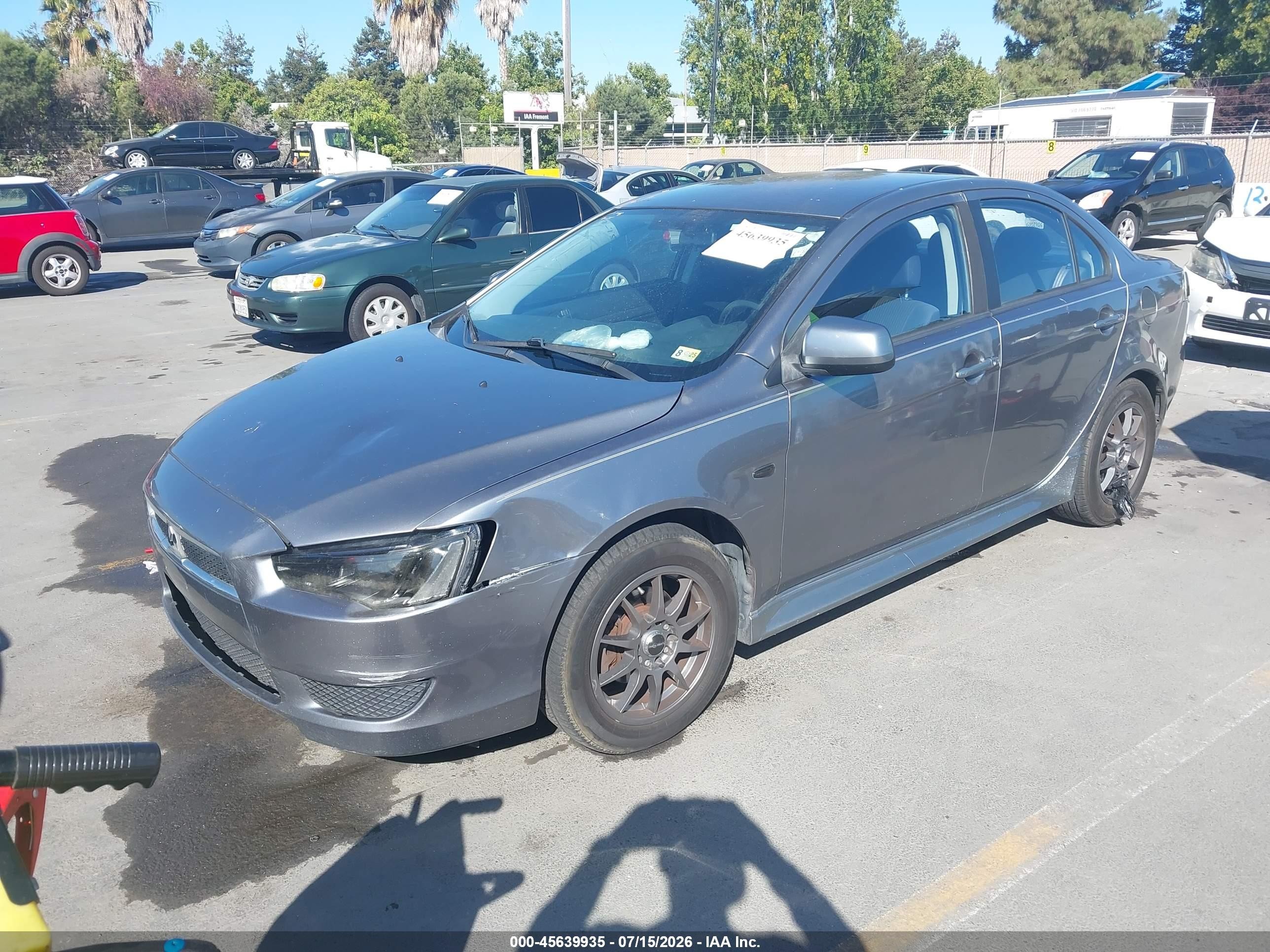 2014 Mitsubishi Lancer Es Серый vin: JA32U2FU9EU004632