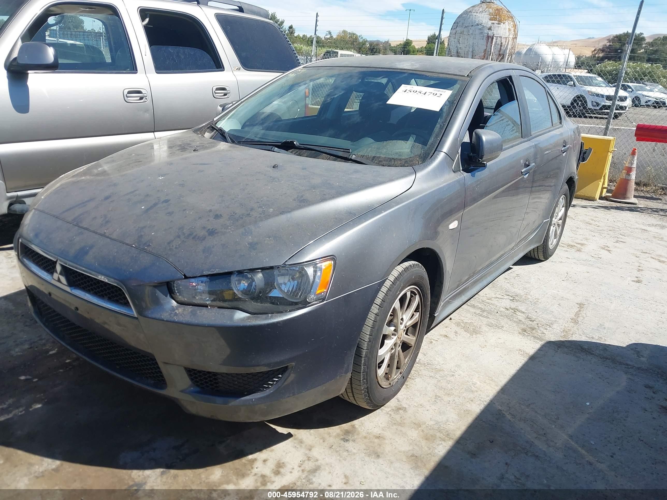 2010 Mitsubishi Lancer Es Gray vin: JA32U2FUXAU003676