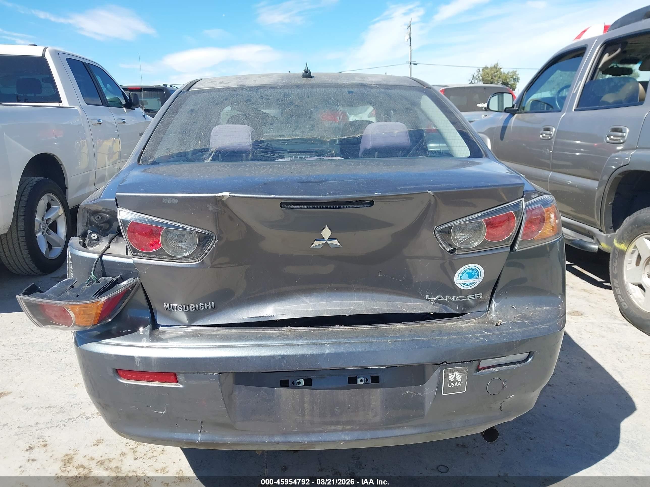 2010 Mitsubishi Lancer Es Gray vin: JA32U2FUXAU003676