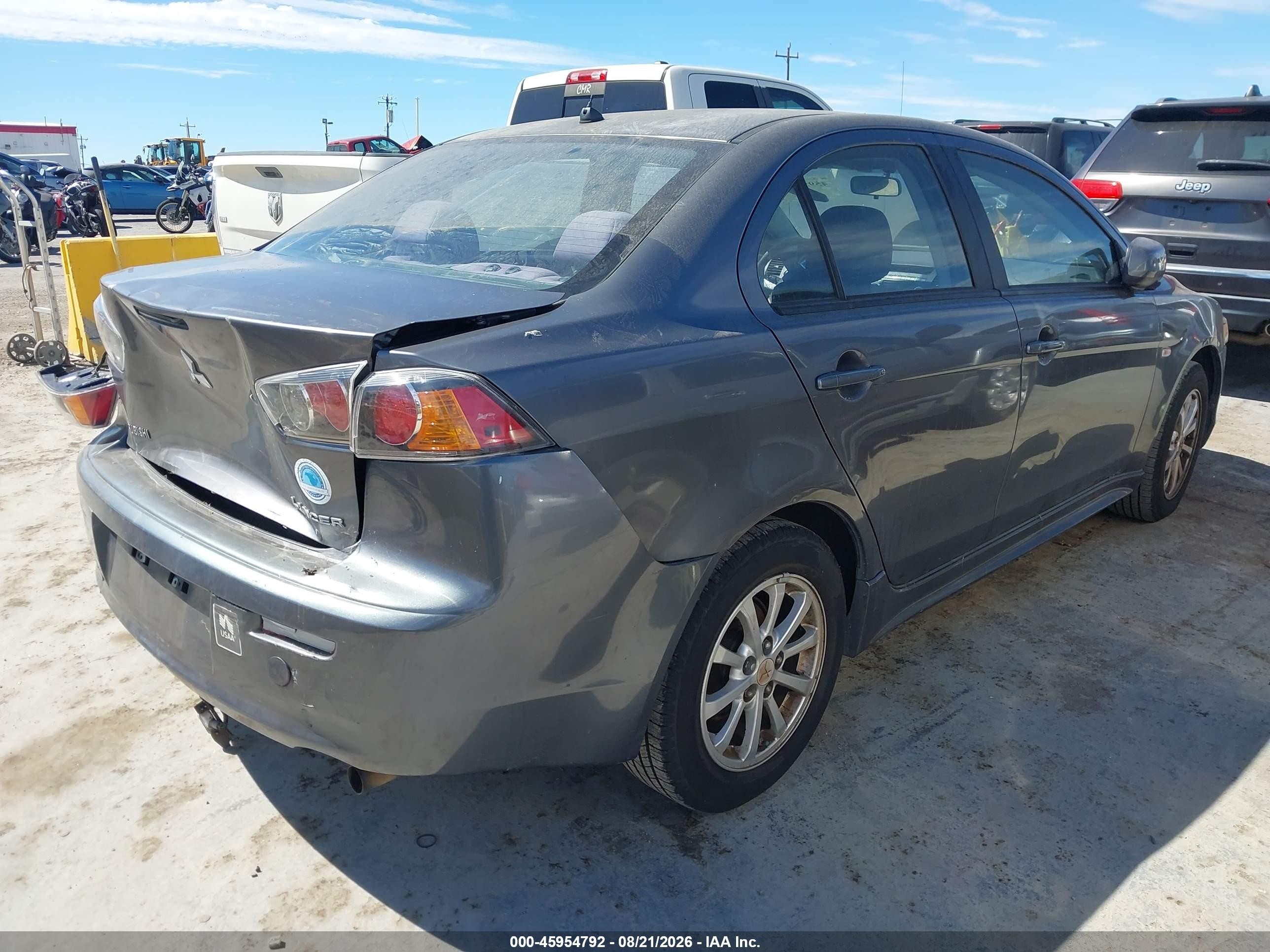 2010 Mitsubishi Lancer Es Gray vin: JA32U2FUXAU003676