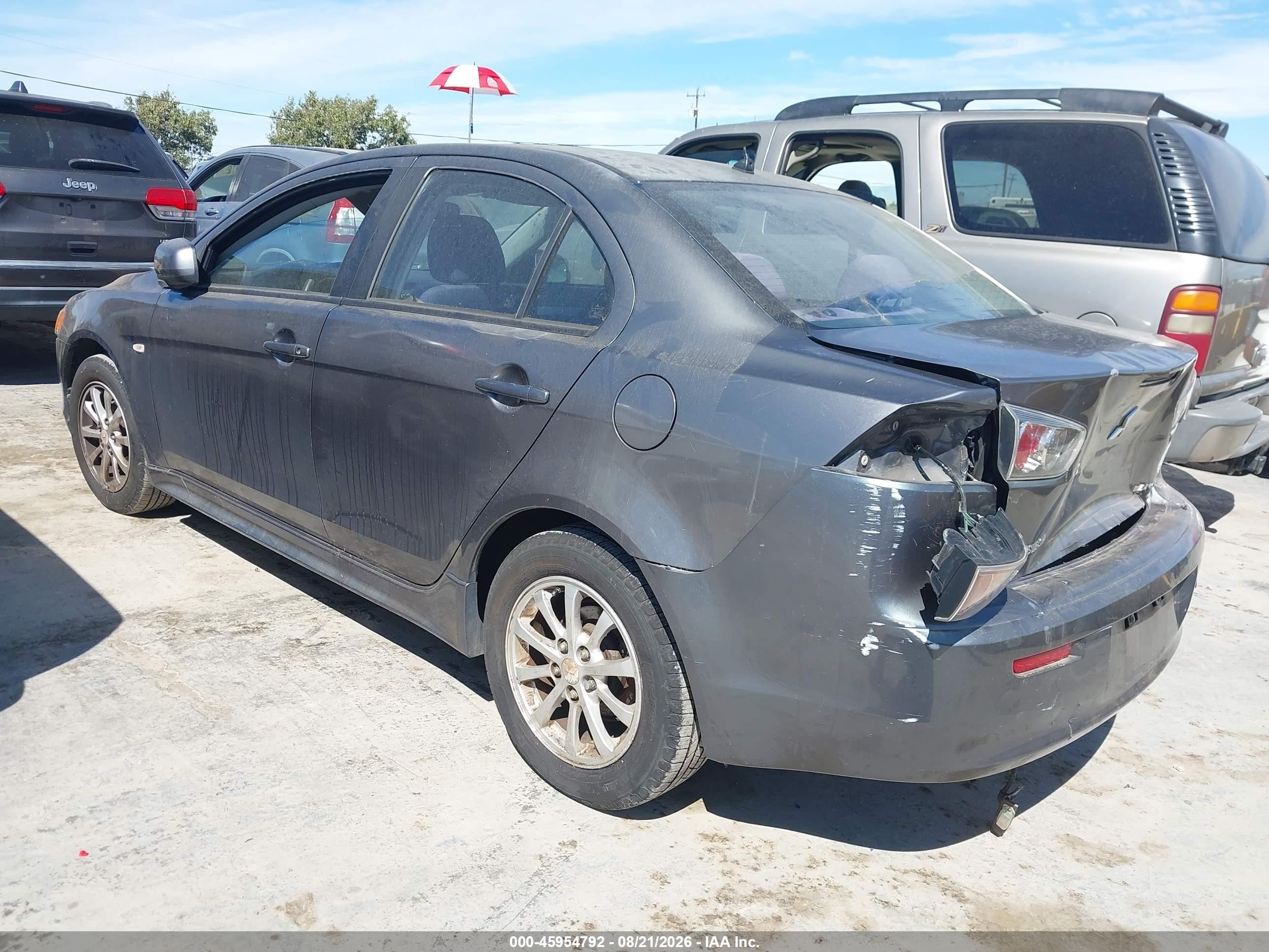 2010 Mitsubishi Lancer Es Gray vin: JA32U2FUXAU003676