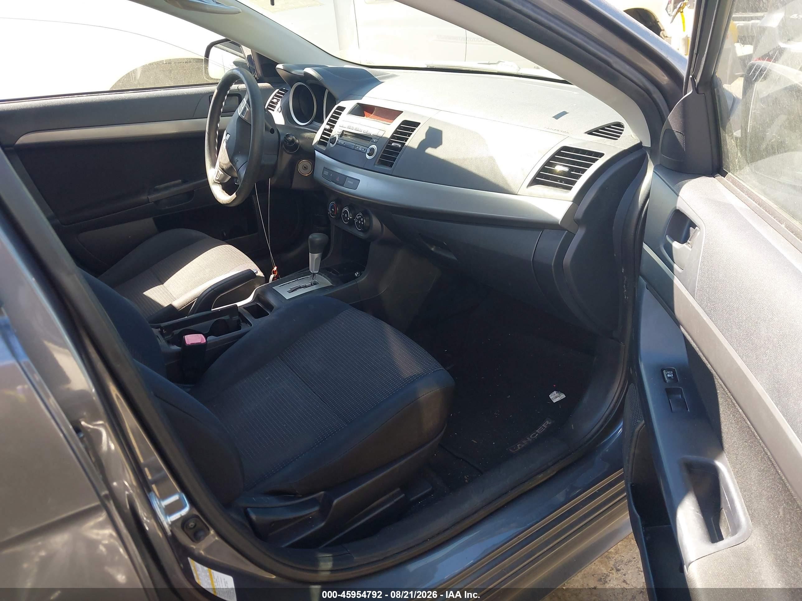 2010 Mitsubishi Lancer Es Gray vin: JA32U2FUXAU003676