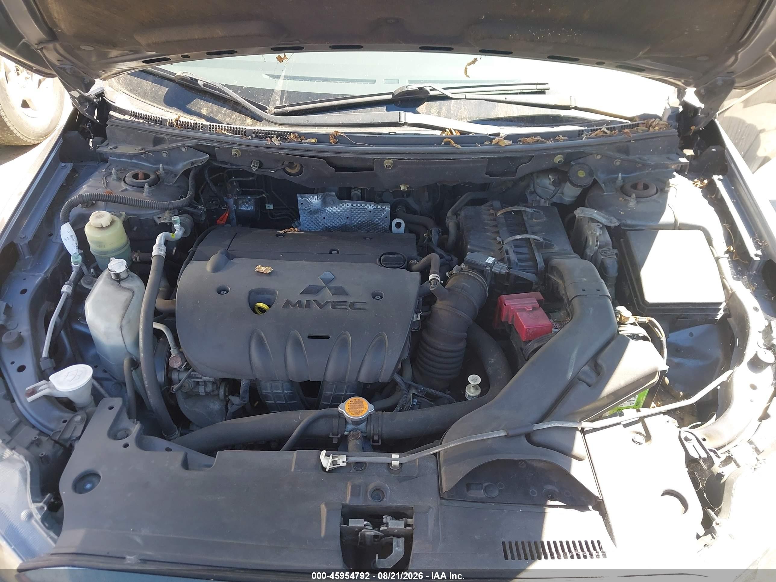 2010 Mitsubishi Lancer Es Gray vin: JA32U2FUXAU003676