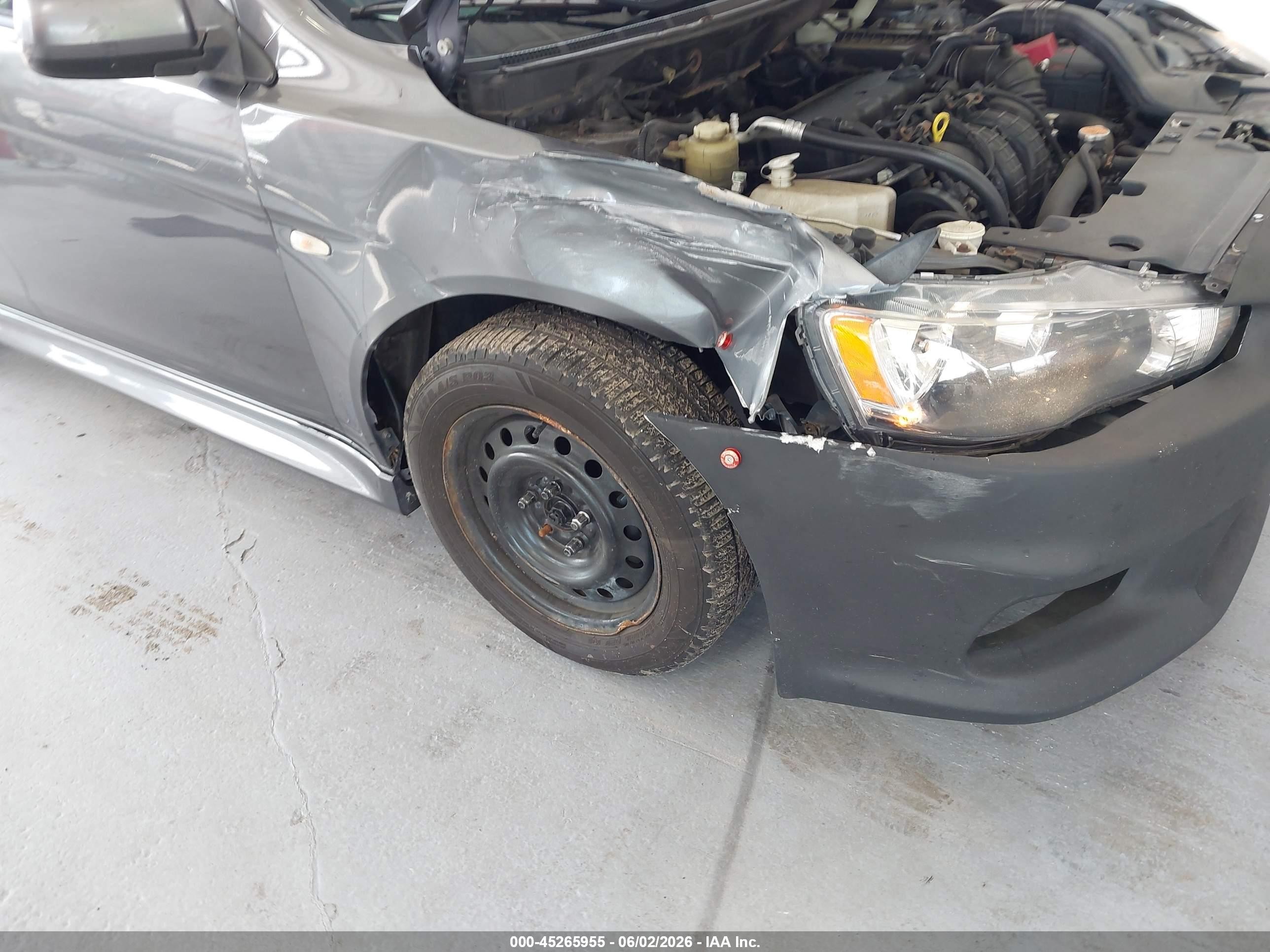 2010 Mitsubishi Lancer Es Gray vin: JA32U2FUXAU021918