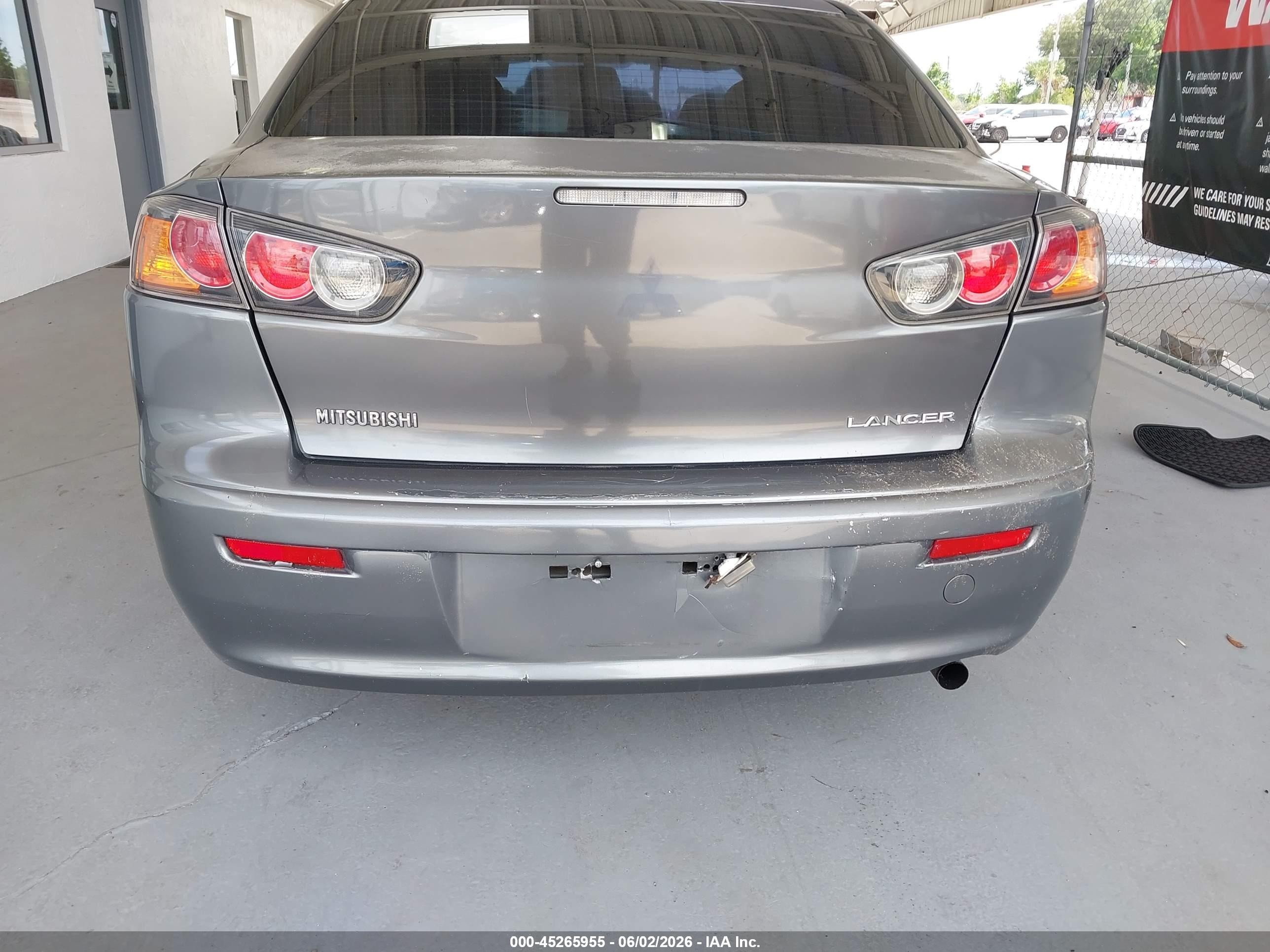 2010 Mitsubishi Lancer Es Gray vin: JA32U2FUXAU021918