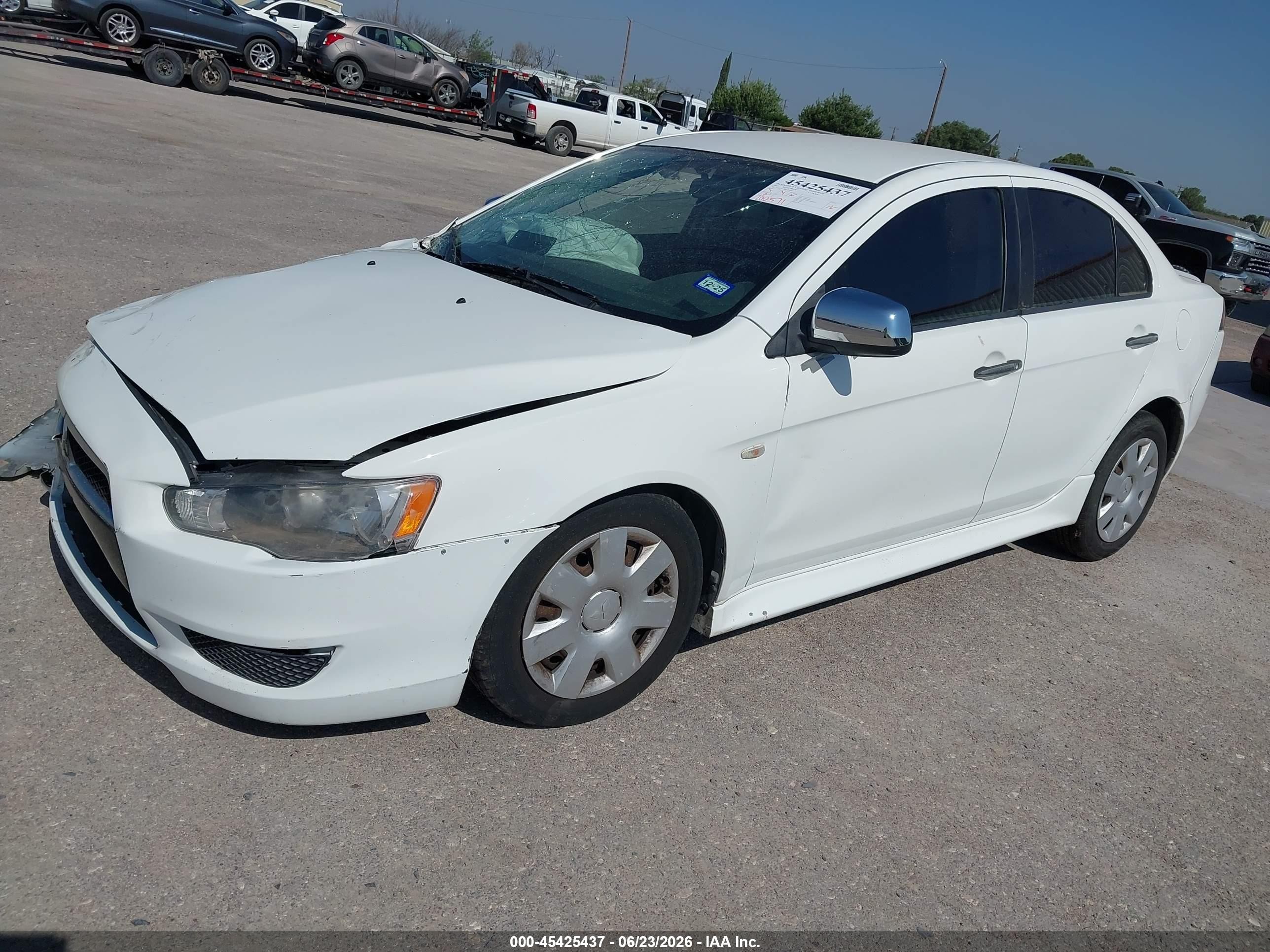 2011 Mitsubishi Lancer Es White vin: JA32U2FUXBU038588