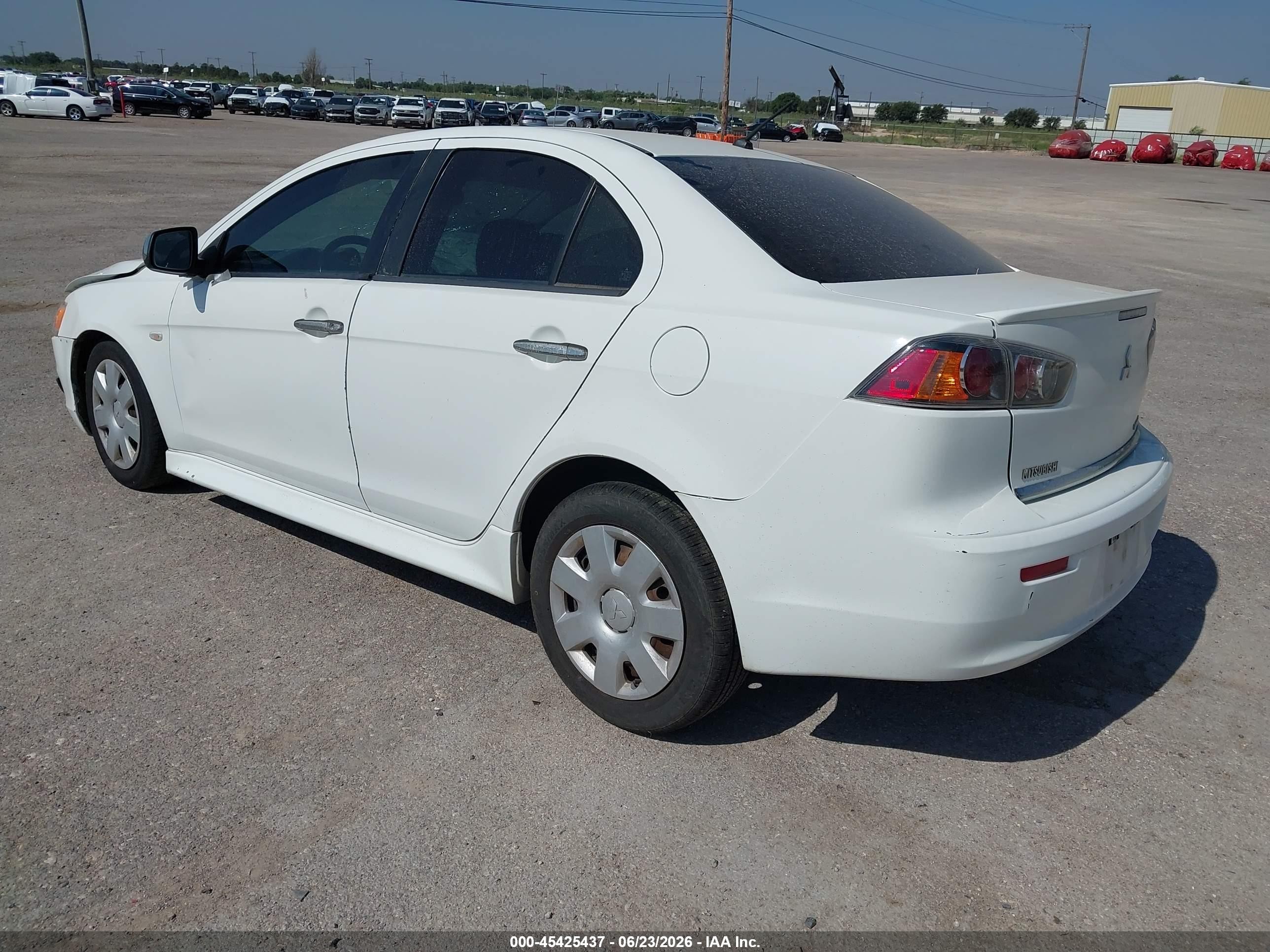 2011 Mitsubishi Lancer Es White vin: JA32U2FUXBU038588