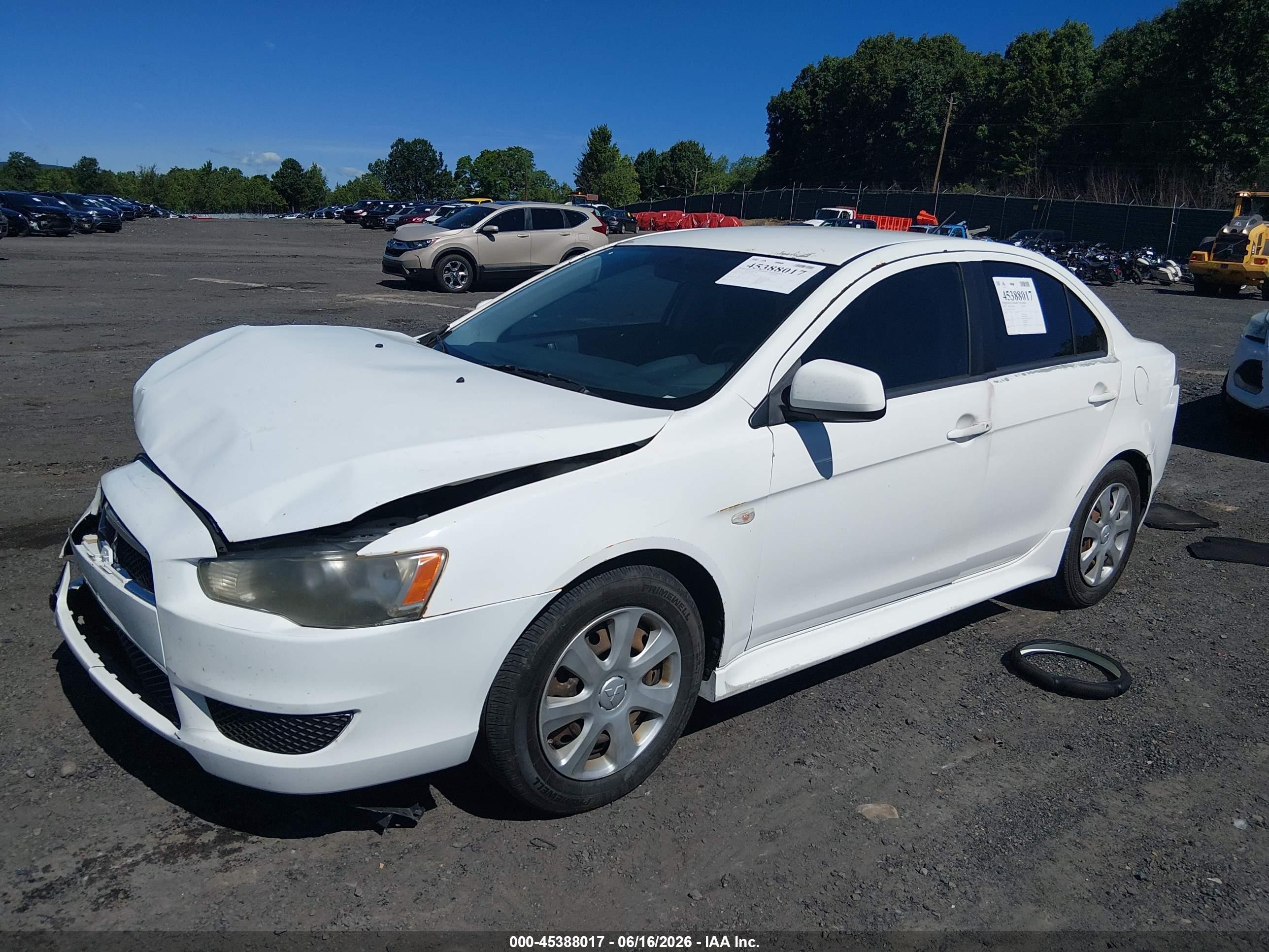 2013 Mitsubishi Lancer Es Белый vin: JA32U2FUXDU020563