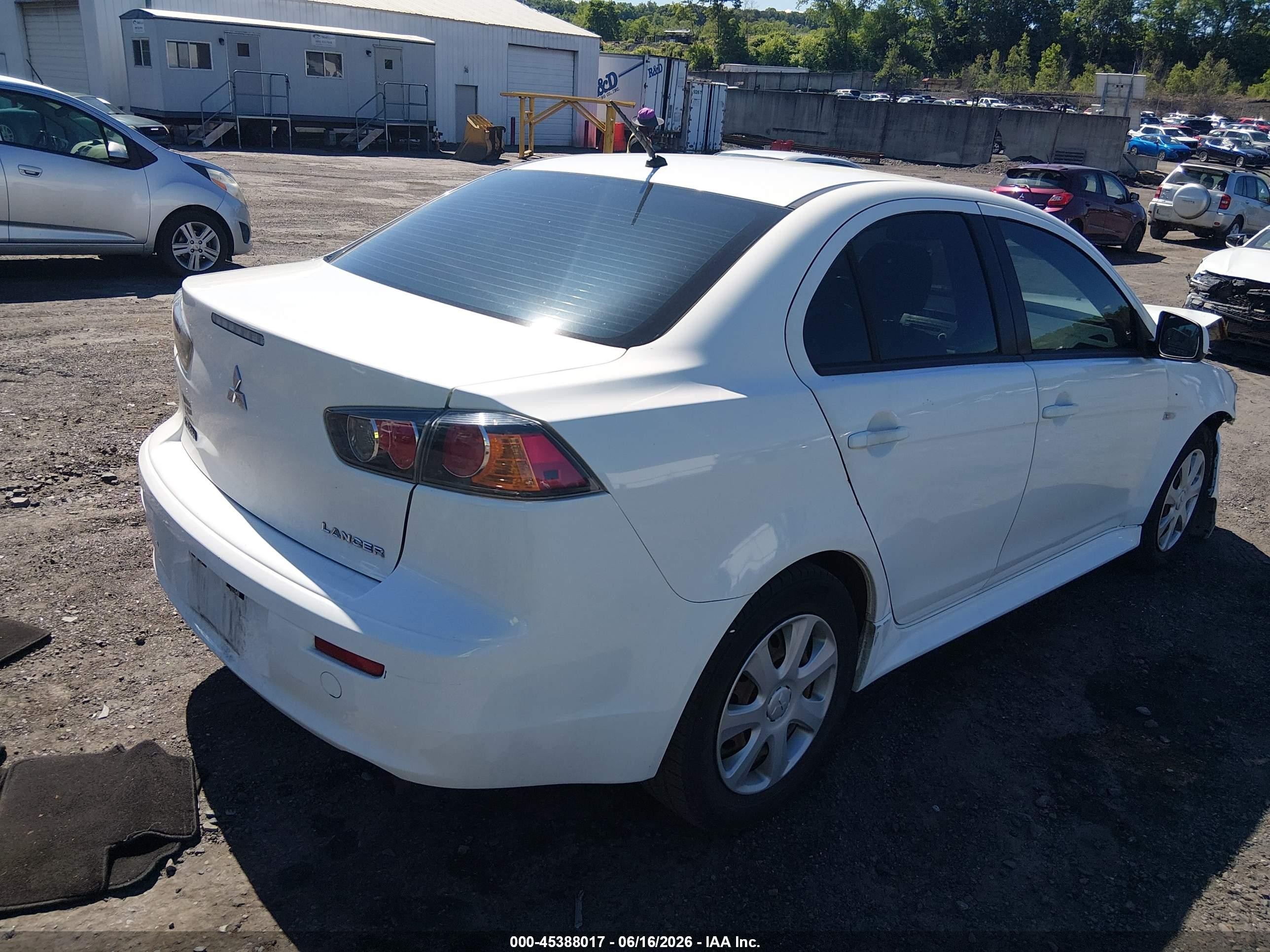 2013 Mitsubishi Lancer Es Белый vin: JA32U2FUXDU020563