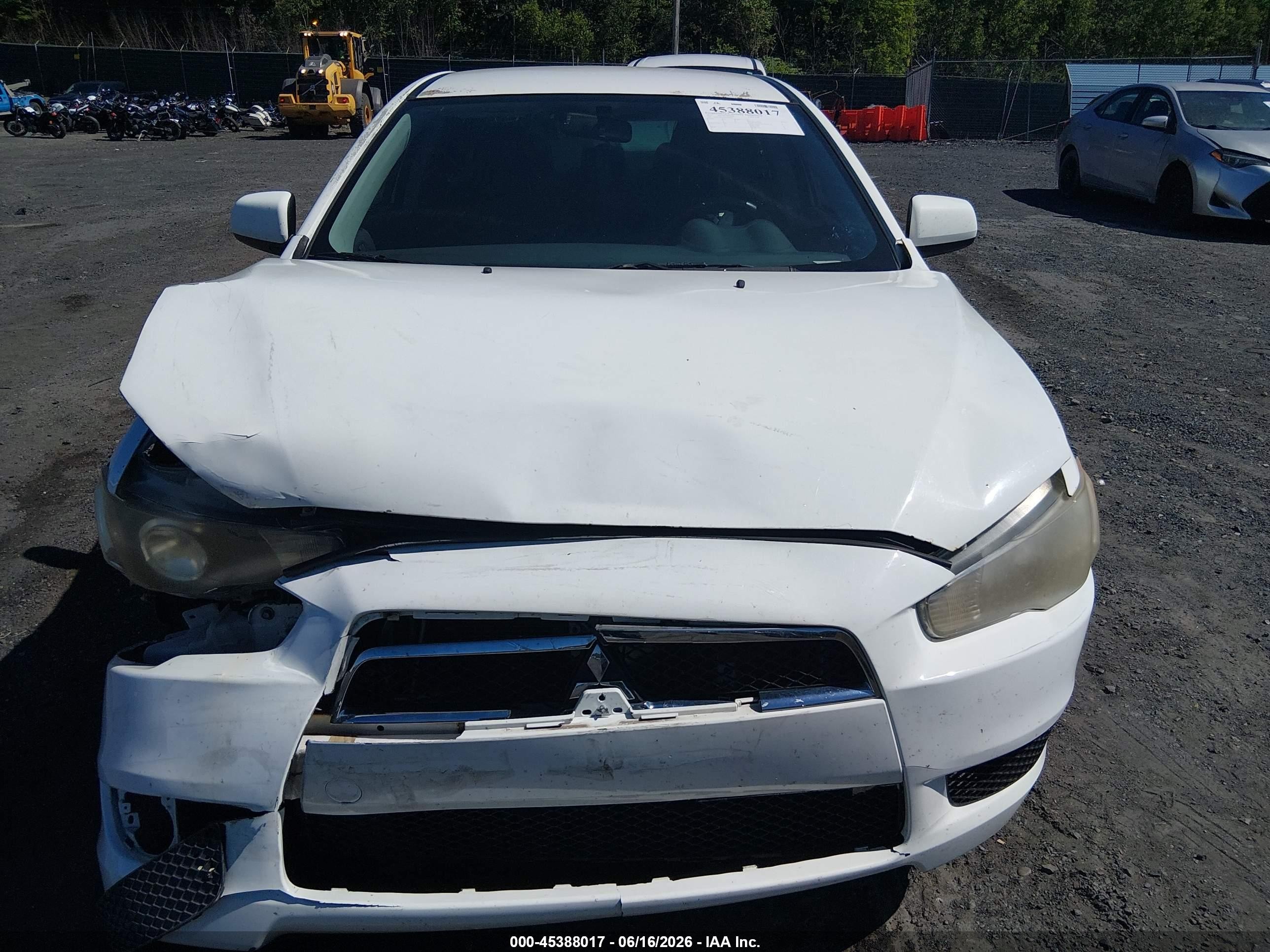 2013 Mitsubishi Lancer Es Белый vin: JA32U2FUXDU020563
