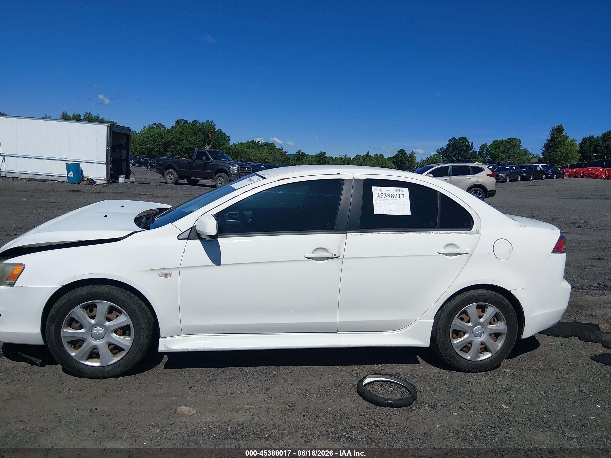 2013 Mitsubishi Lancer Es Белый vin: JA32U2FUXDU020563