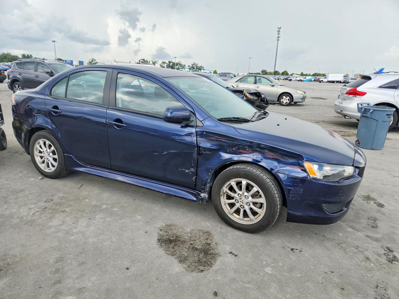 2013 Mitsubishi Lancer Es/es Sport Blue vin: JA32U2FUXDU023155
