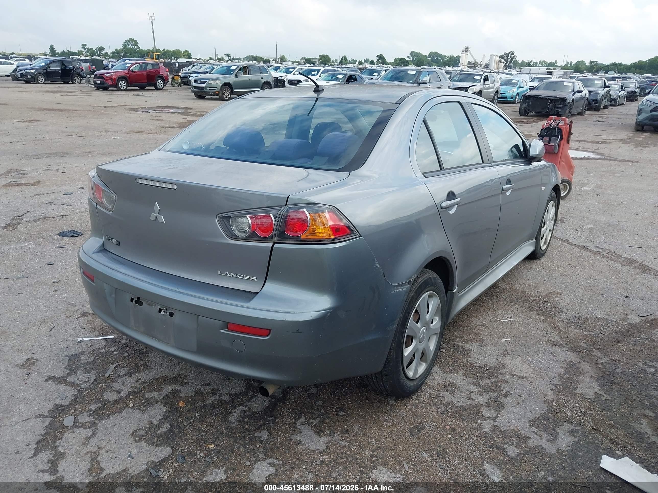 2014 Mitsubishi Lancer Es Gray vin: JA32U2FUXEU001528