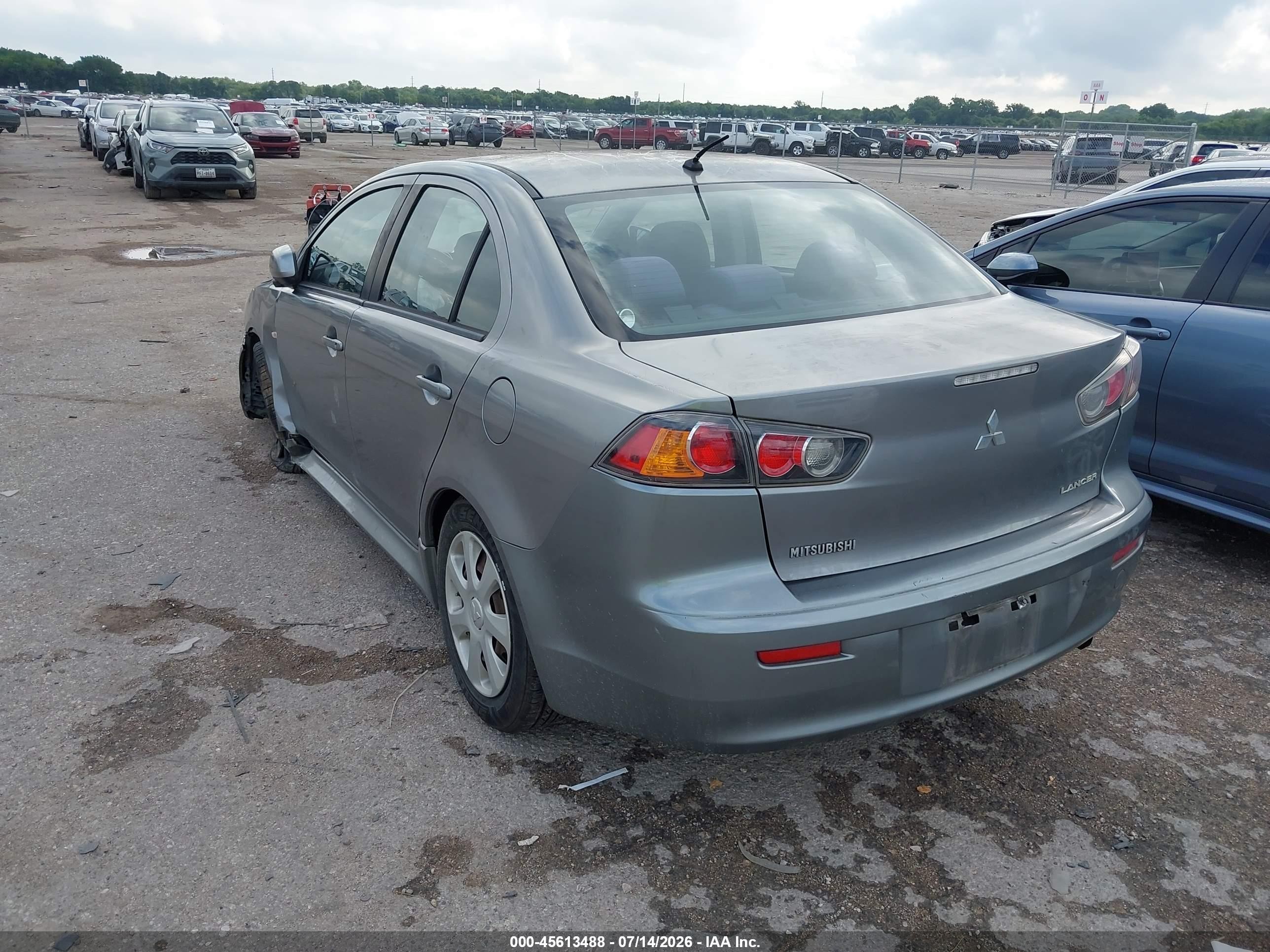 2014 Mitsubishi Lancer Es Gray vin: JA32U2FUXEU001528