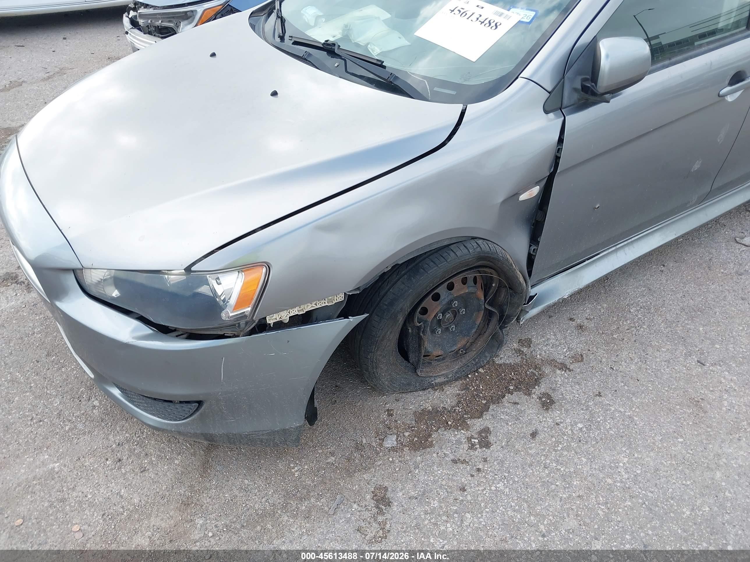 2014 Mitsubishi Lancer Es Gray vin: JA32U2FUXEU001528