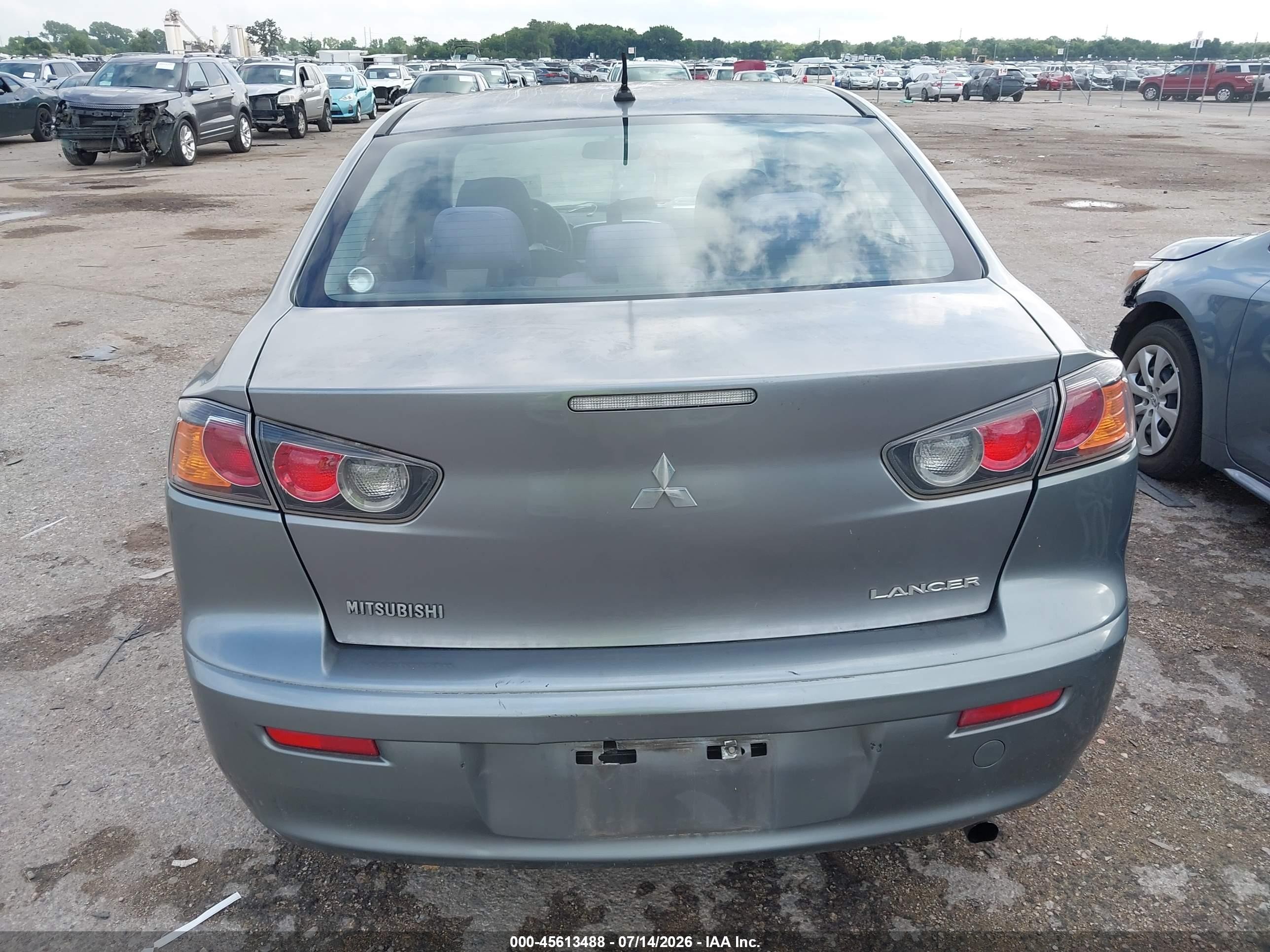2014 Mitsubishi Lancer Es Gray vin: JA32U2FUXEU001528