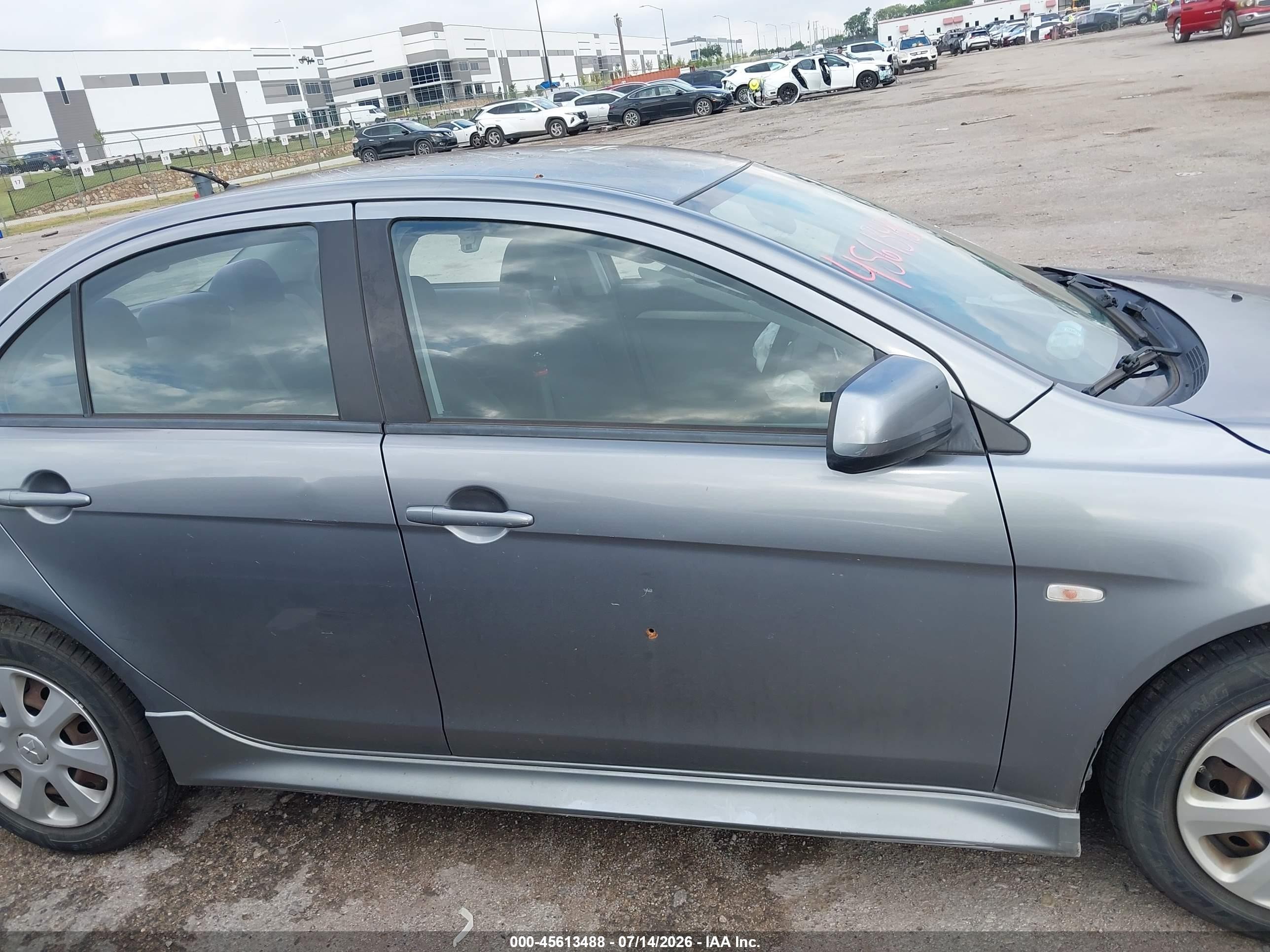 2014 Mitsubishi Lancer Es Gray vin: JA32U2FUXEU001528