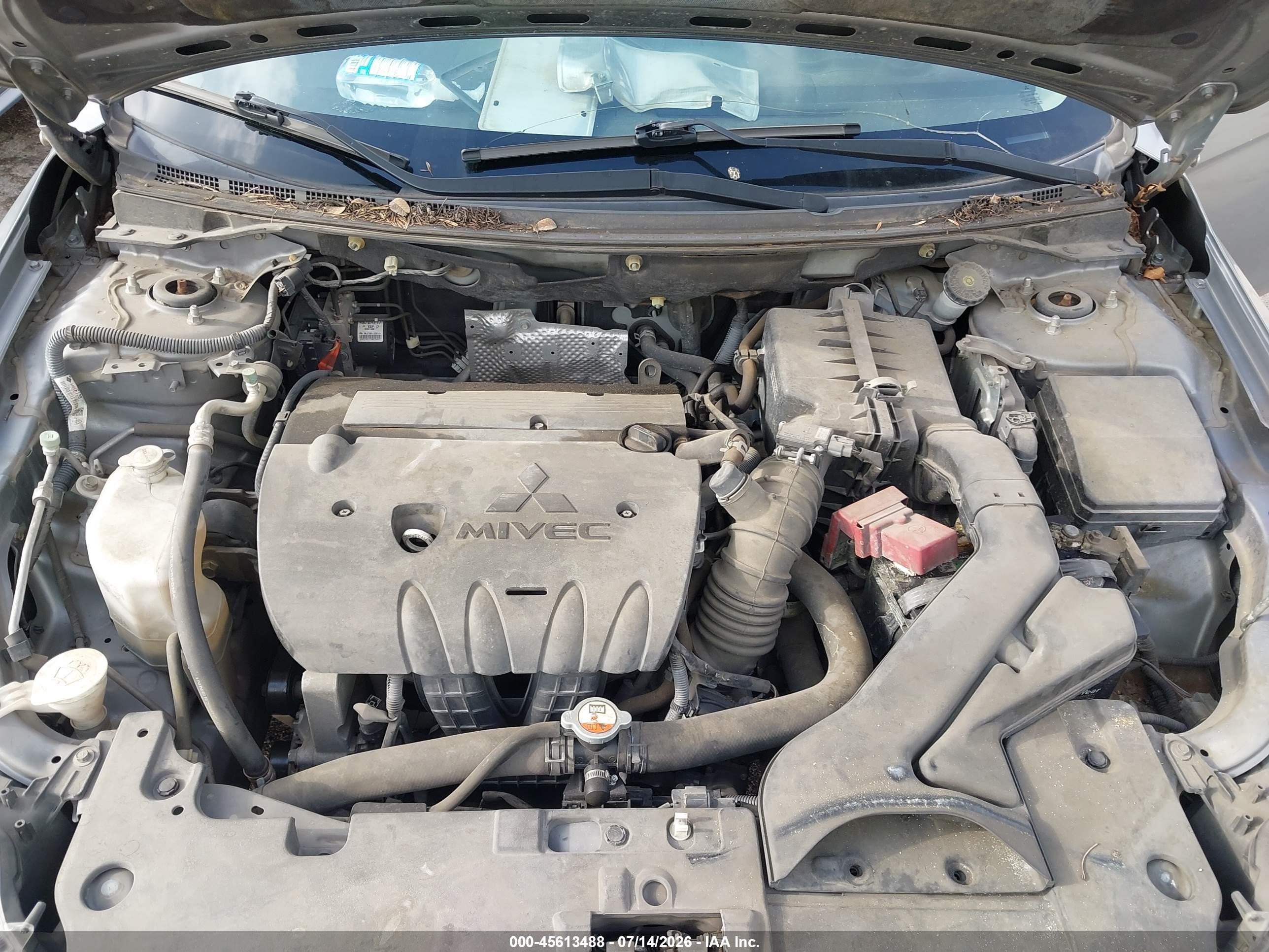 2014 Mitsubishi Lancer Es Gray vin: JA32U2FUXEU001528