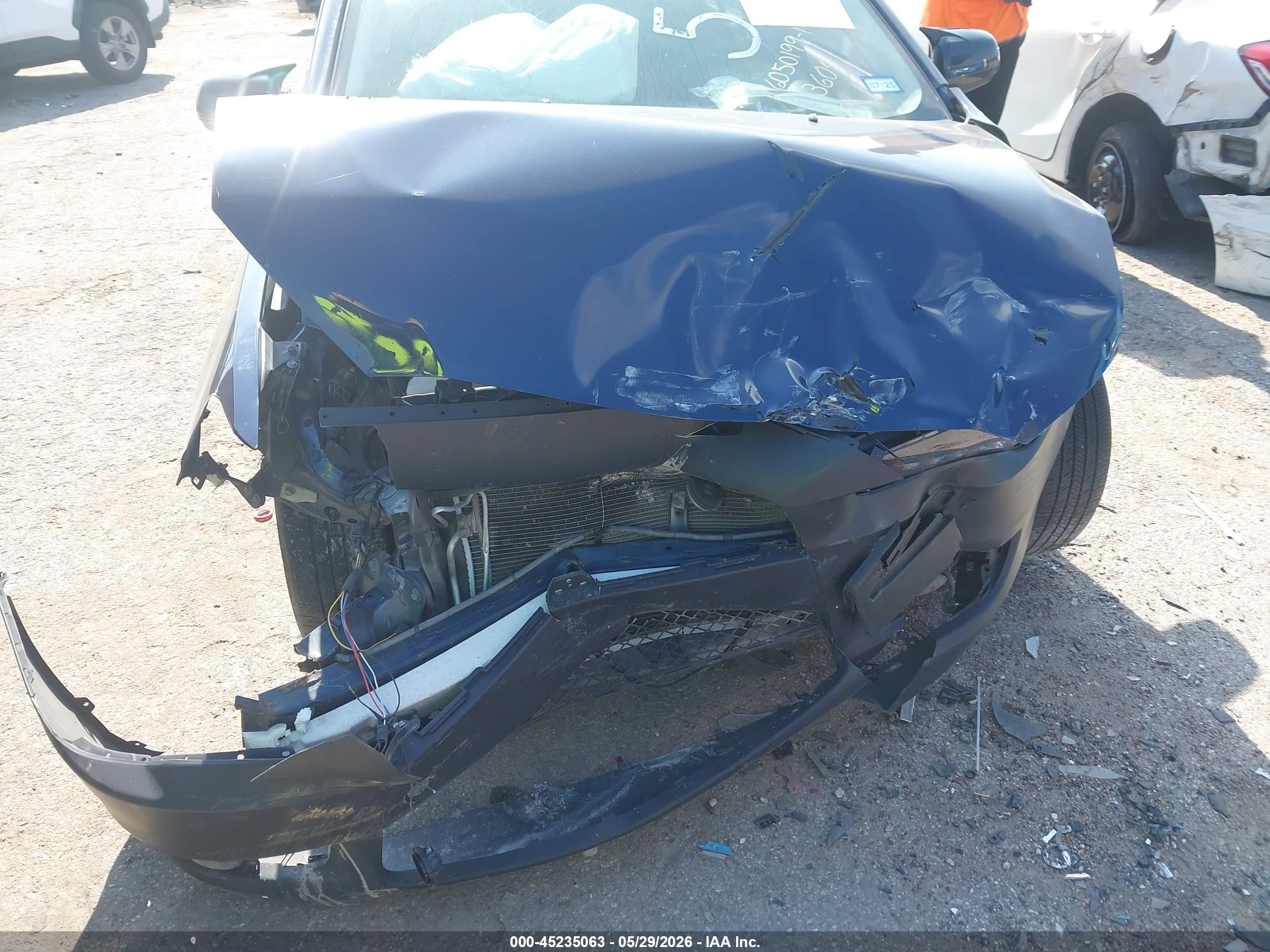 2014 Mitsubishi Lancer Es/es Sport Blue vin: JA32U2FUXEU003604